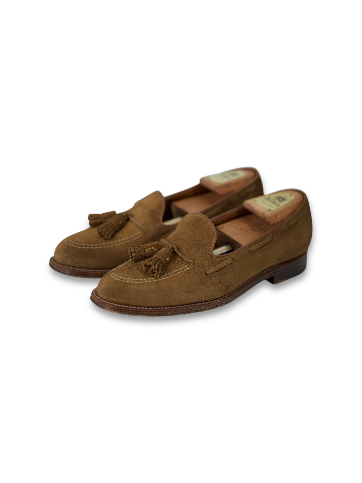 Alden x Fortela Nut Brown Suede Tassel Loafer