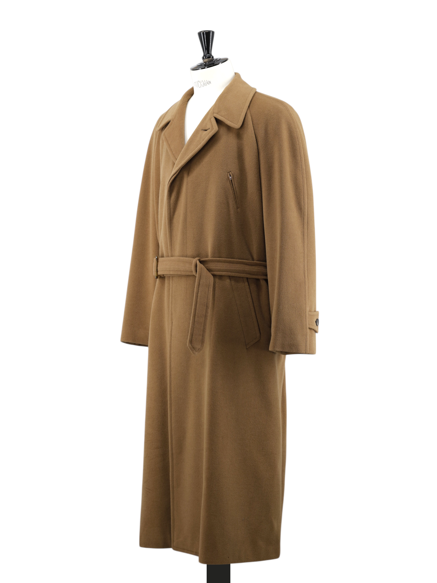 Hermès Mocca Brown Angora, Wool & Cashgora Raglan Overcoat