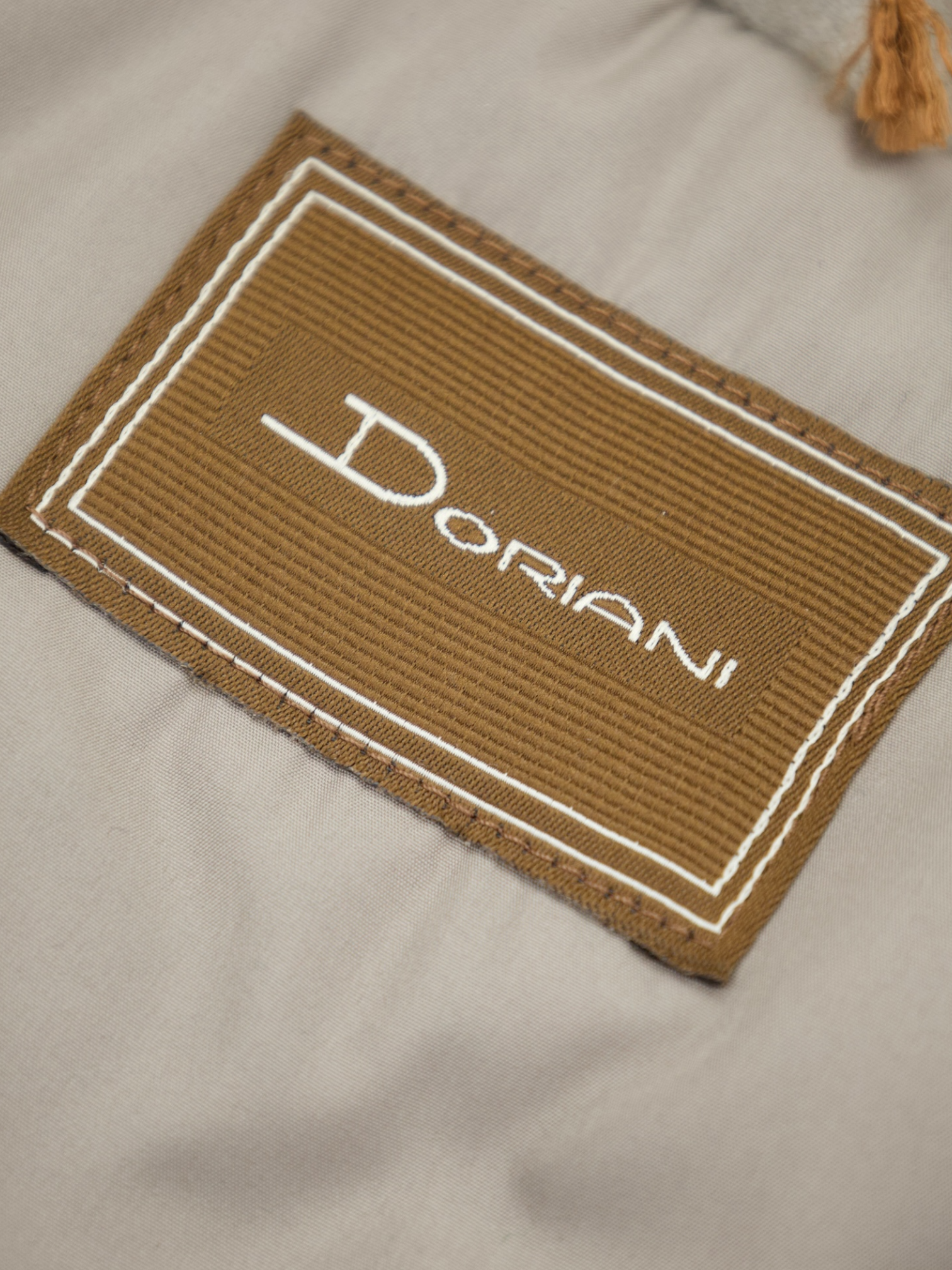 Doriani Cashmere Taupe Virgin Wool Flannel Coat