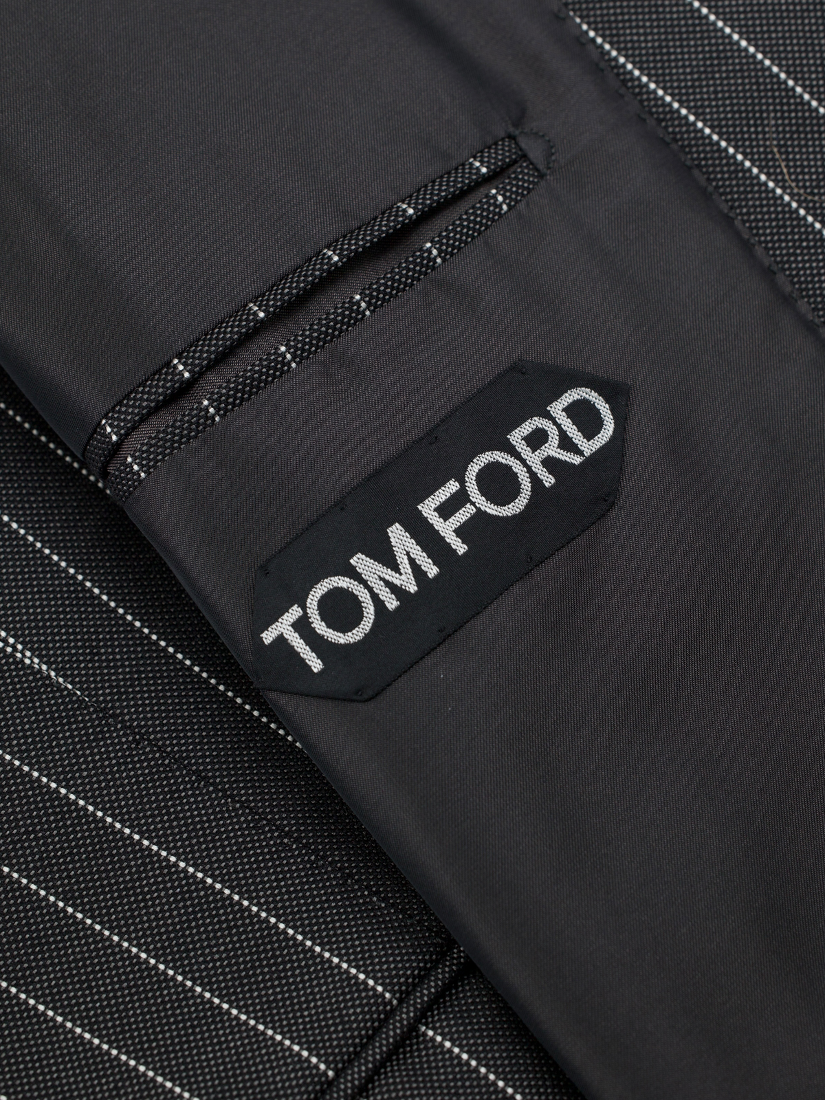 Tom Ford Grey Silk & Wool Pinstripe Windsor Suit