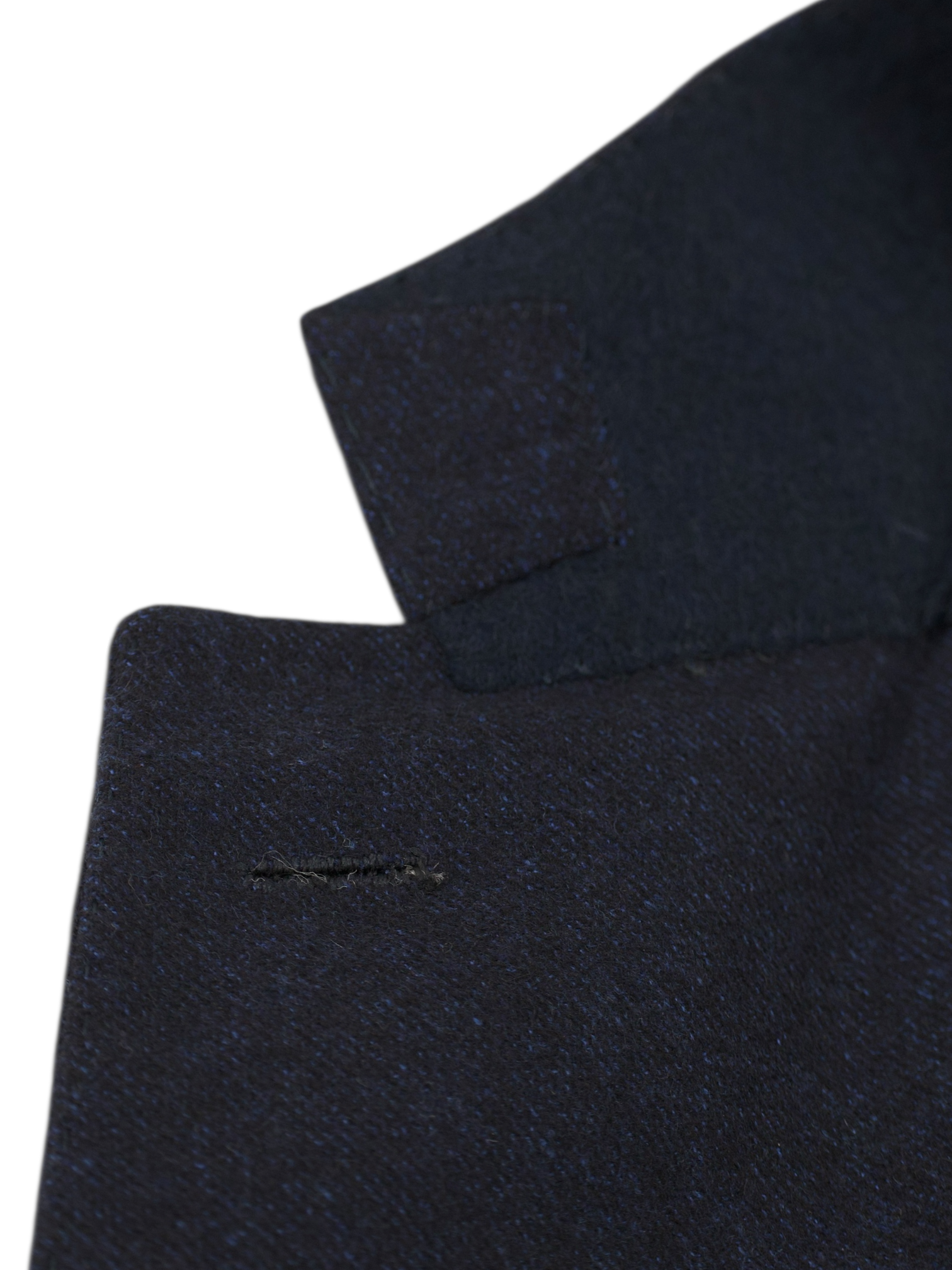 Kiton Navy Pure Cashmere Micro-Pattern Sartorial Winter Suit