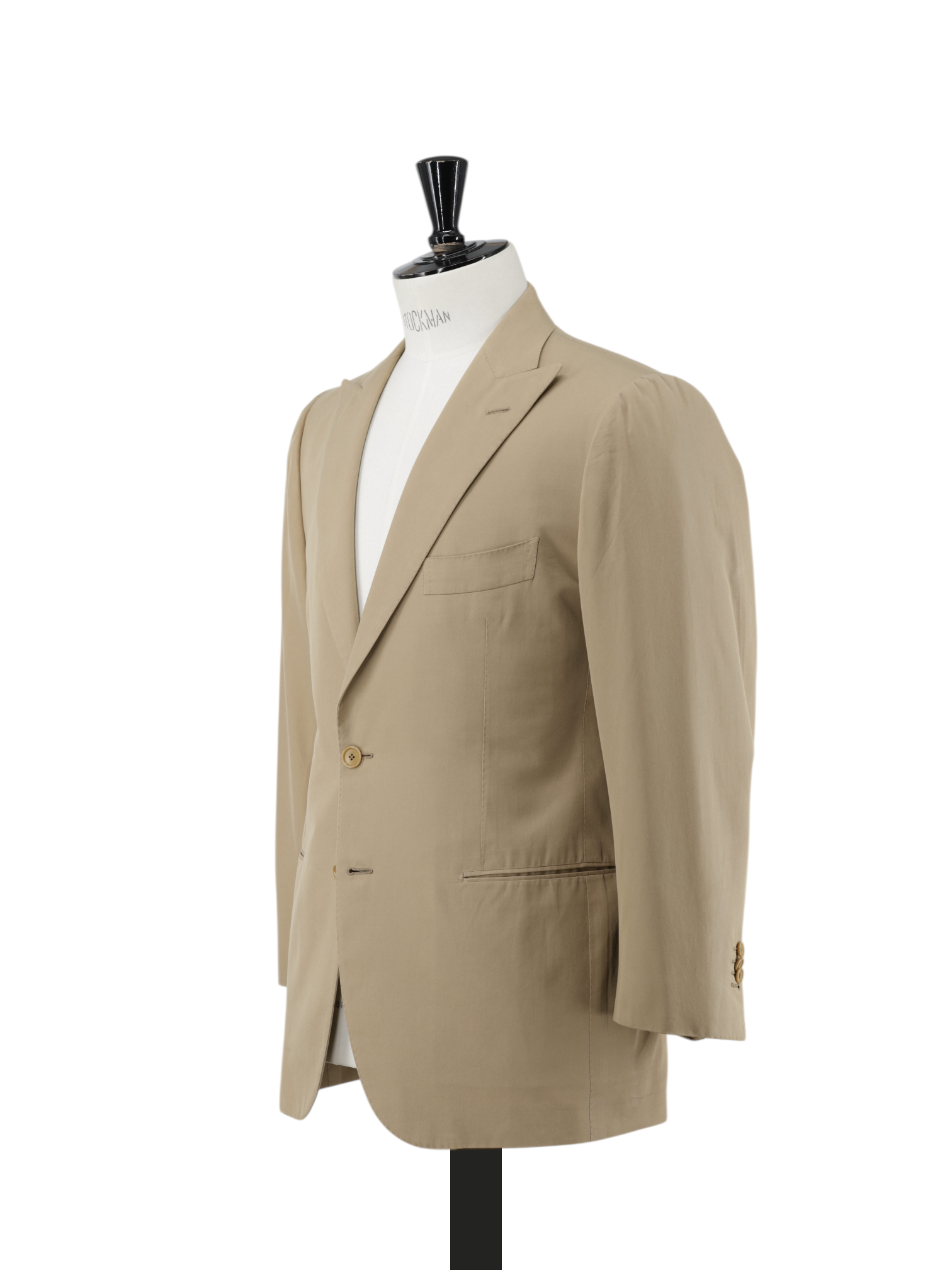 Cesare Attolini Beige Cotton & Cashmere Twill Summer Jacket