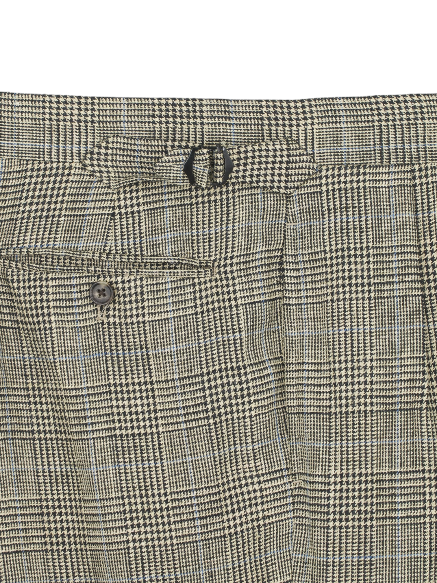 Ralph Lauren Purple Label Light Brown Silk & Linen Glenplaid Suit