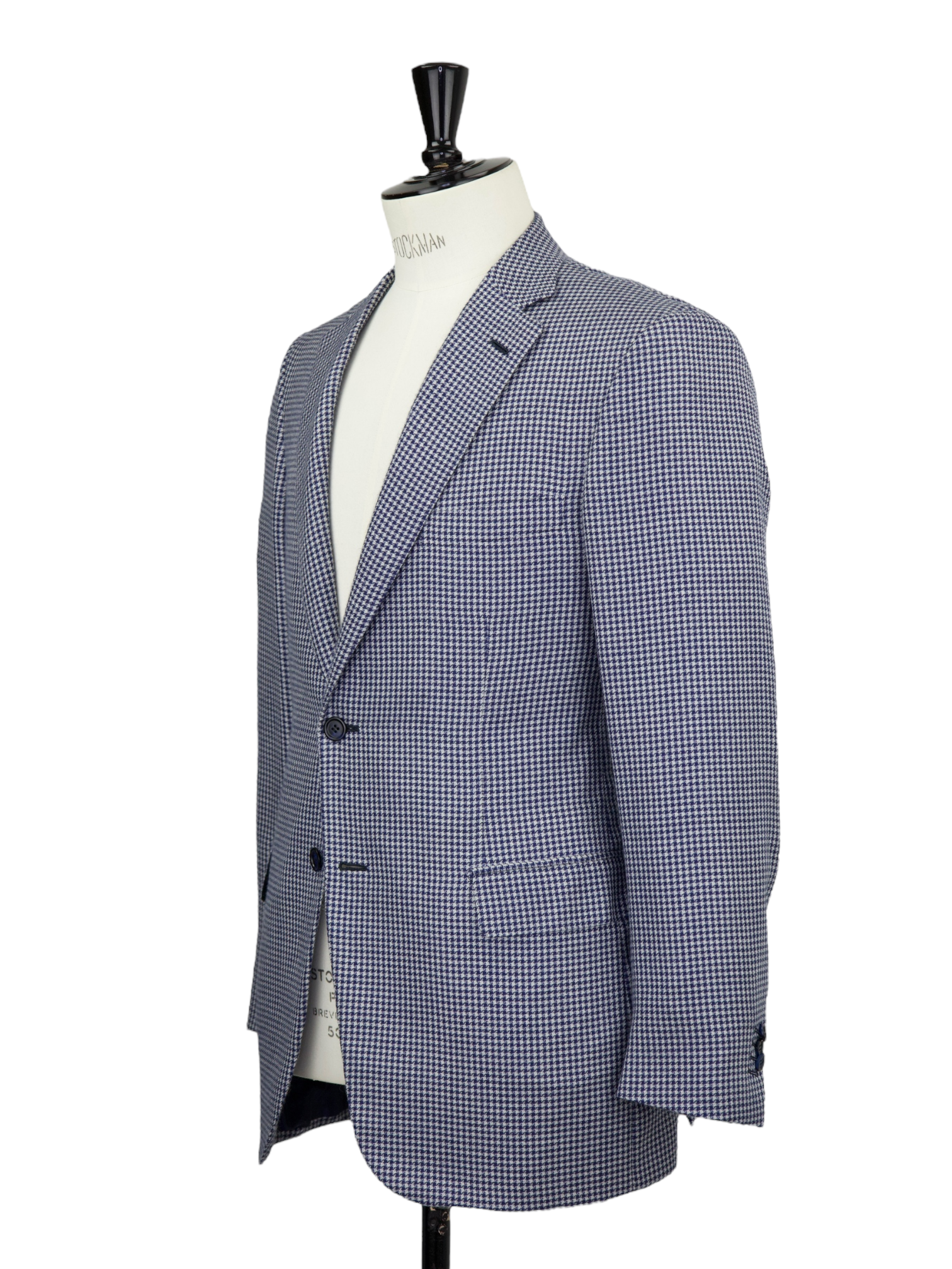 Brioni Dark Blue Cashmere & Silk Pied de Poule Brunico Jacket