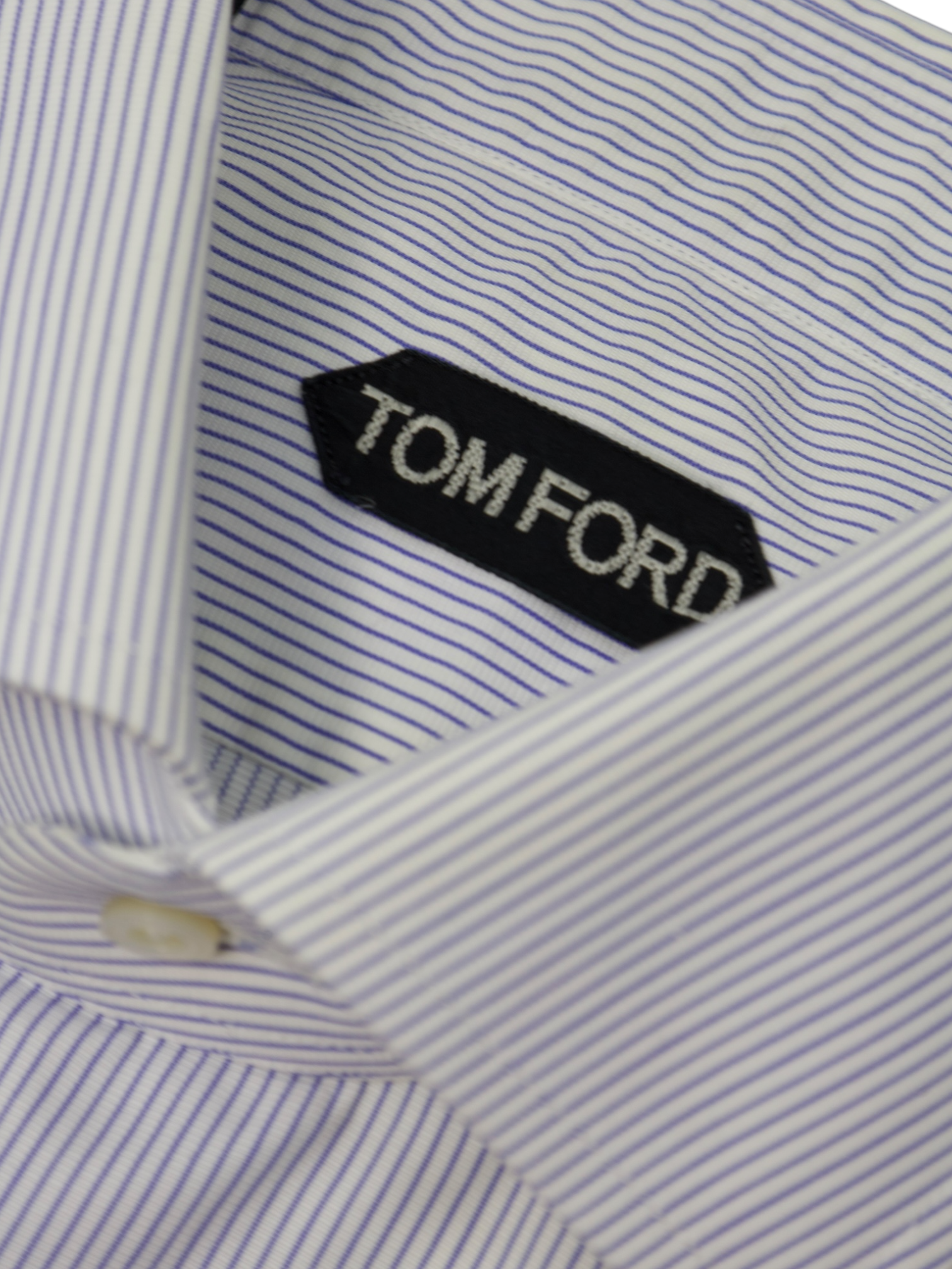 Tom Ford Light Blue Pinstripe French Cuff Shirt