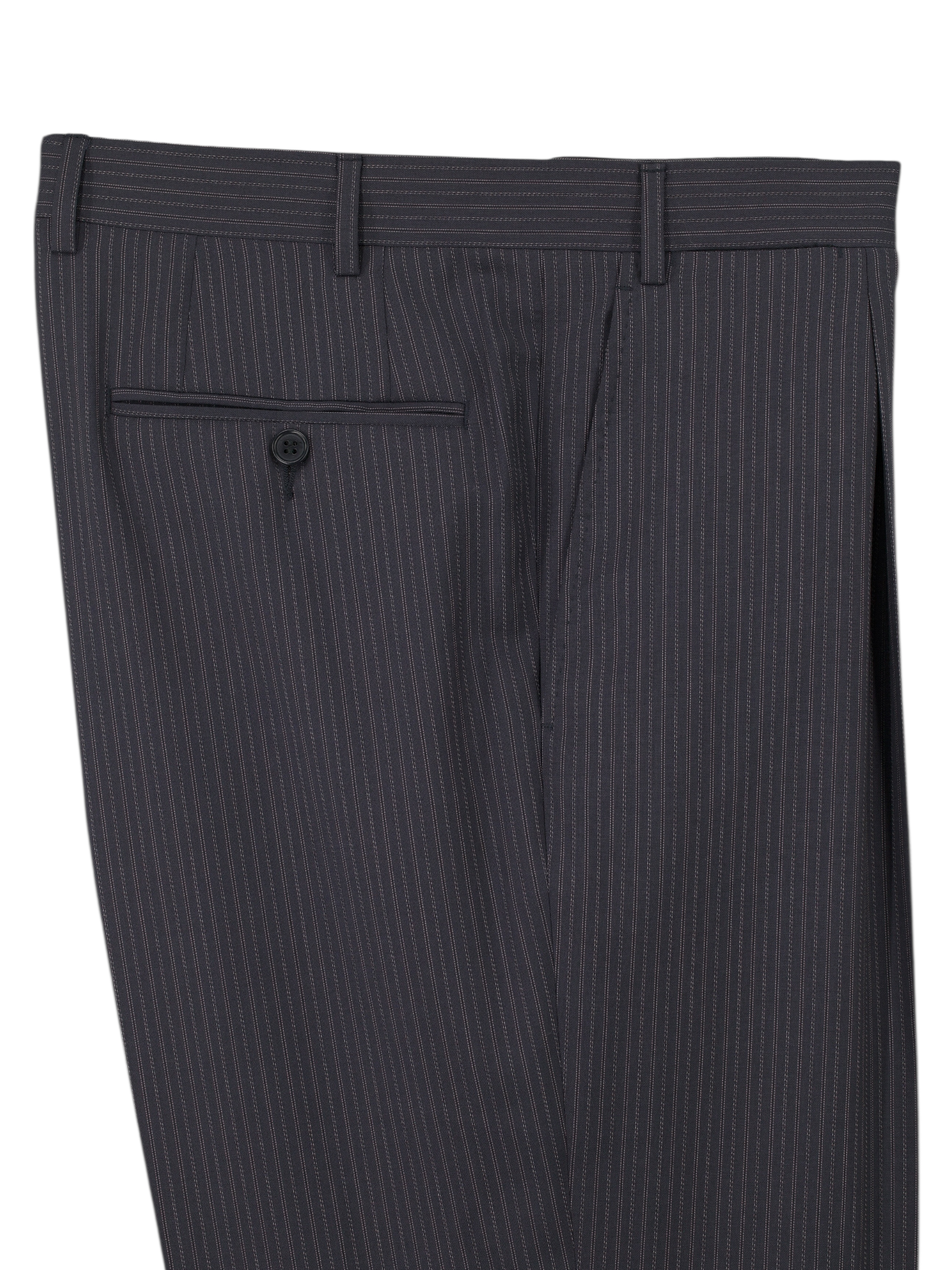 Canali Dark Grey Super 120's Multi-Pinstripe Ceremonial Trousers