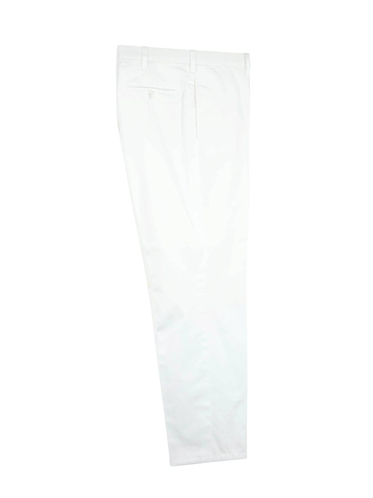Cesare Attolini White Cotton-Twill Sartorial Trousers