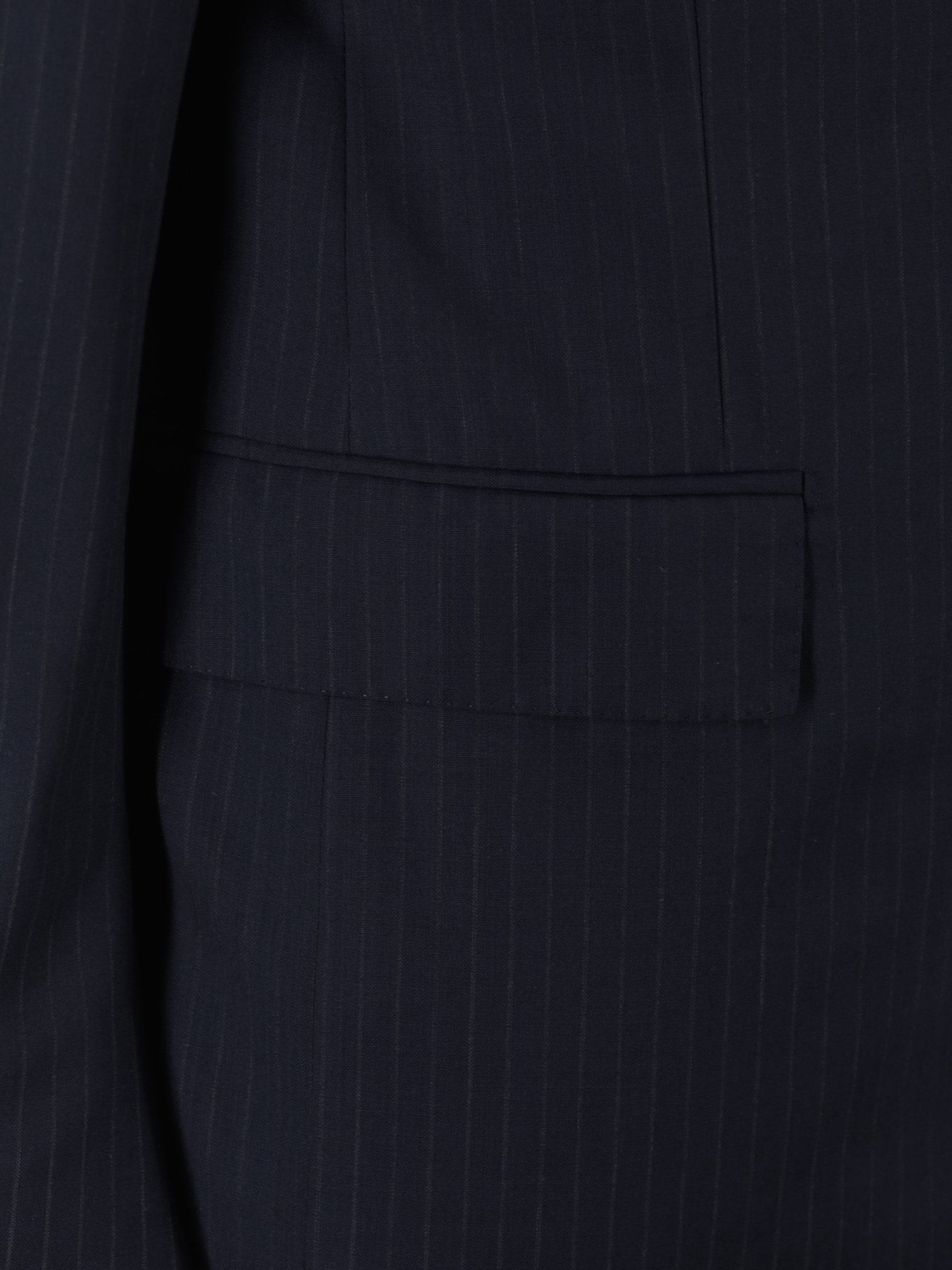 Ermenegildo Zegna Navy Fine-Wool Pinstripe Mila Suit