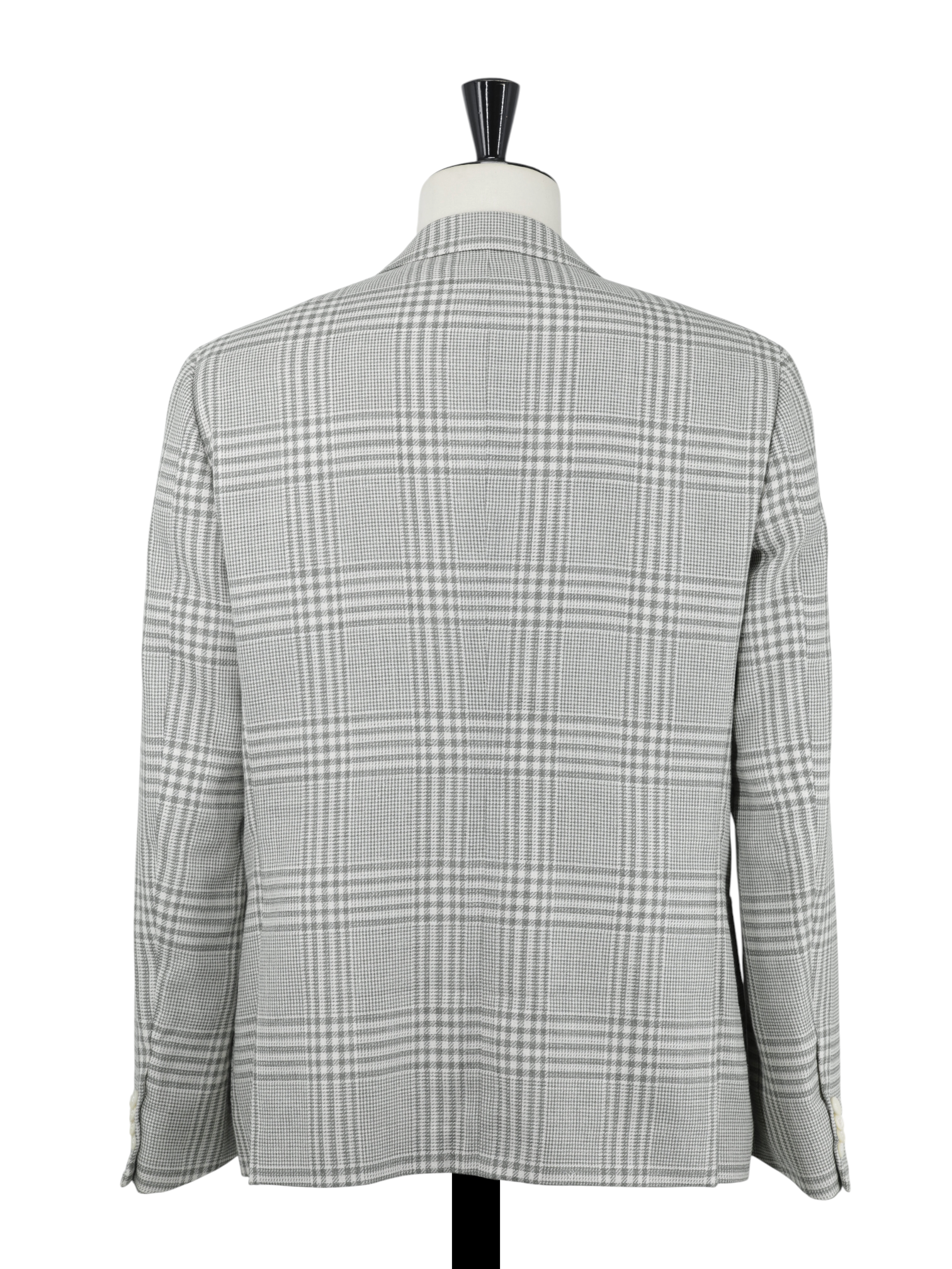 Corneliani Muted Green Wool, Silk & Linen Glenplaid Jacket