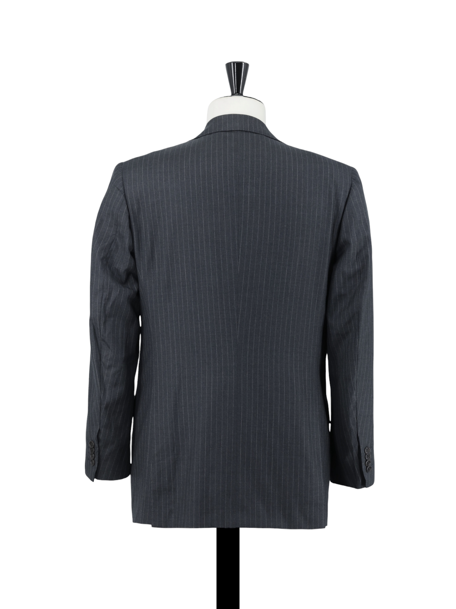 Kiton Grey 3-Piece Fine-Wool Classic Pinstripe Suit