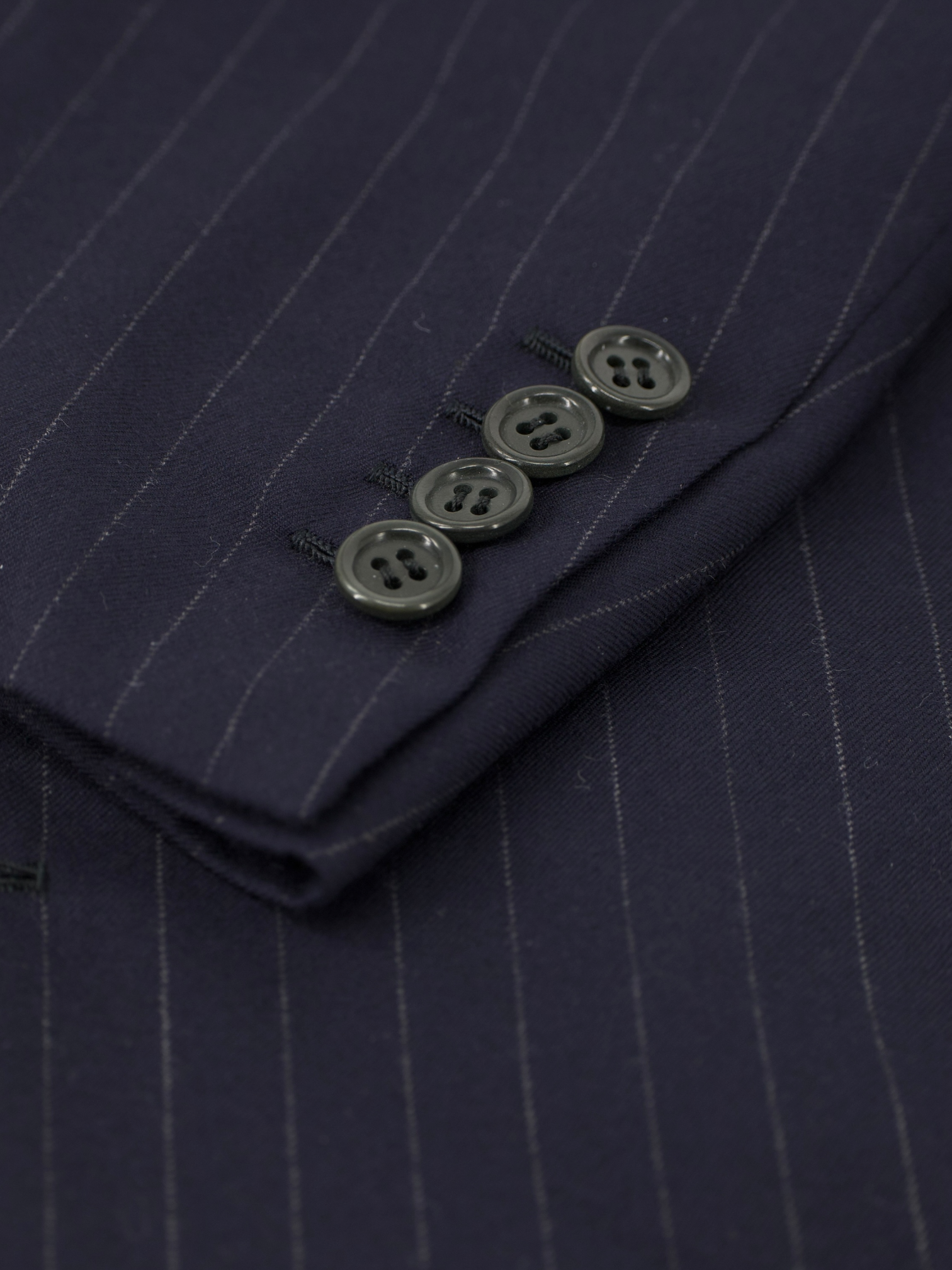 Brioni Navy Brushed-Wool Pinstripe Palatino Suit