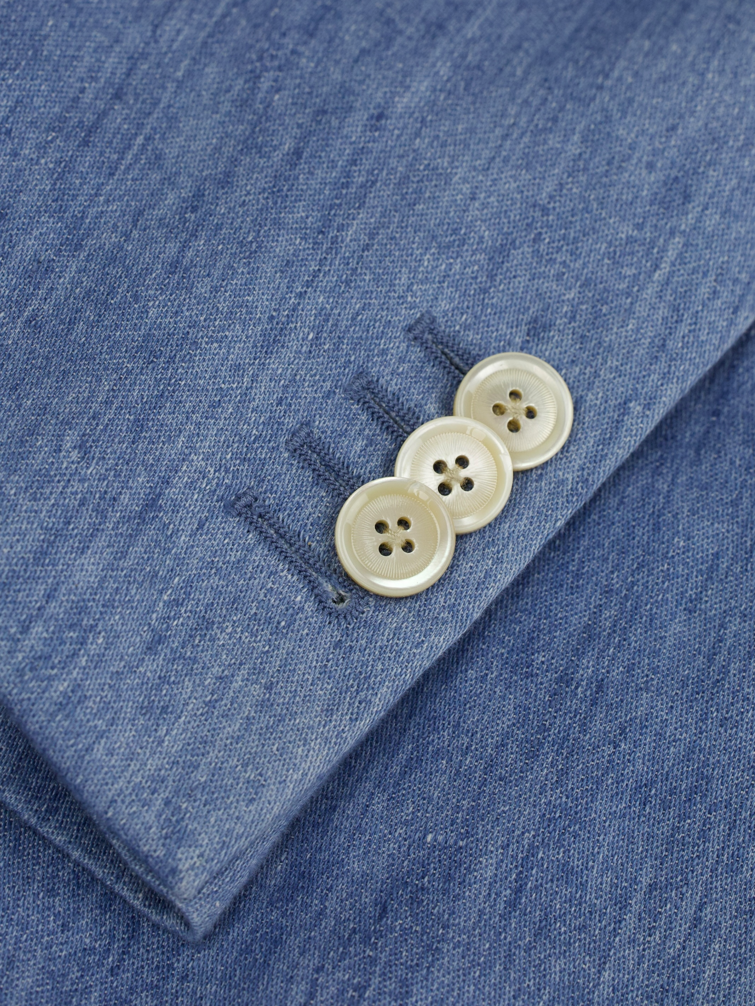 Caruso Light Blue Unconstructed Linnen Summer Jacket