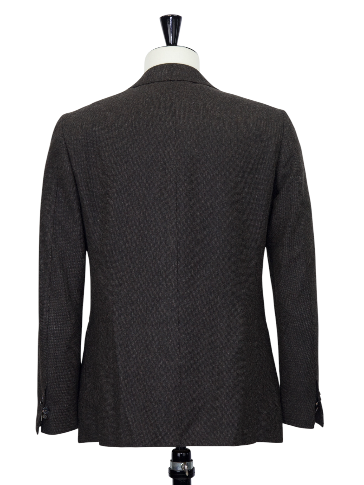 Cesare Attolini Dark Brown Cashmere Micro-Structure Jacket