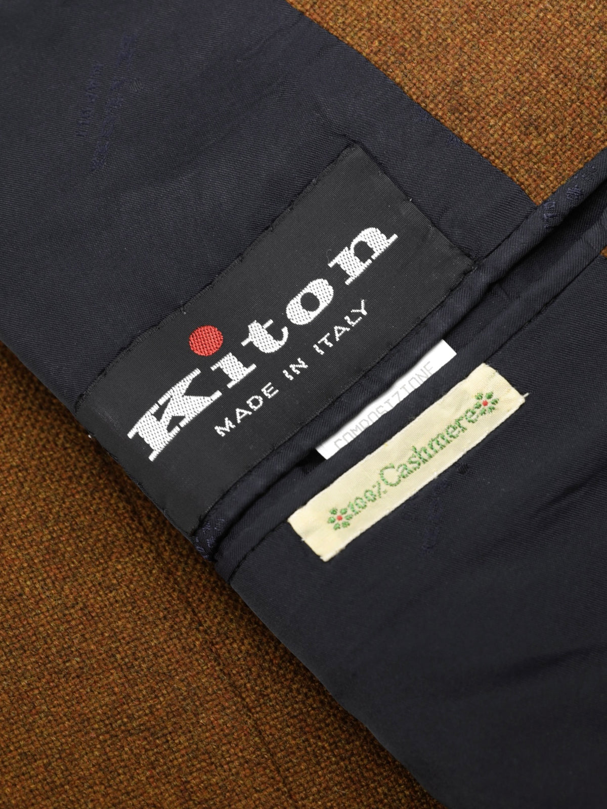 Kiton Terracotta Vintage-Neapolitan Cashmere Jacket