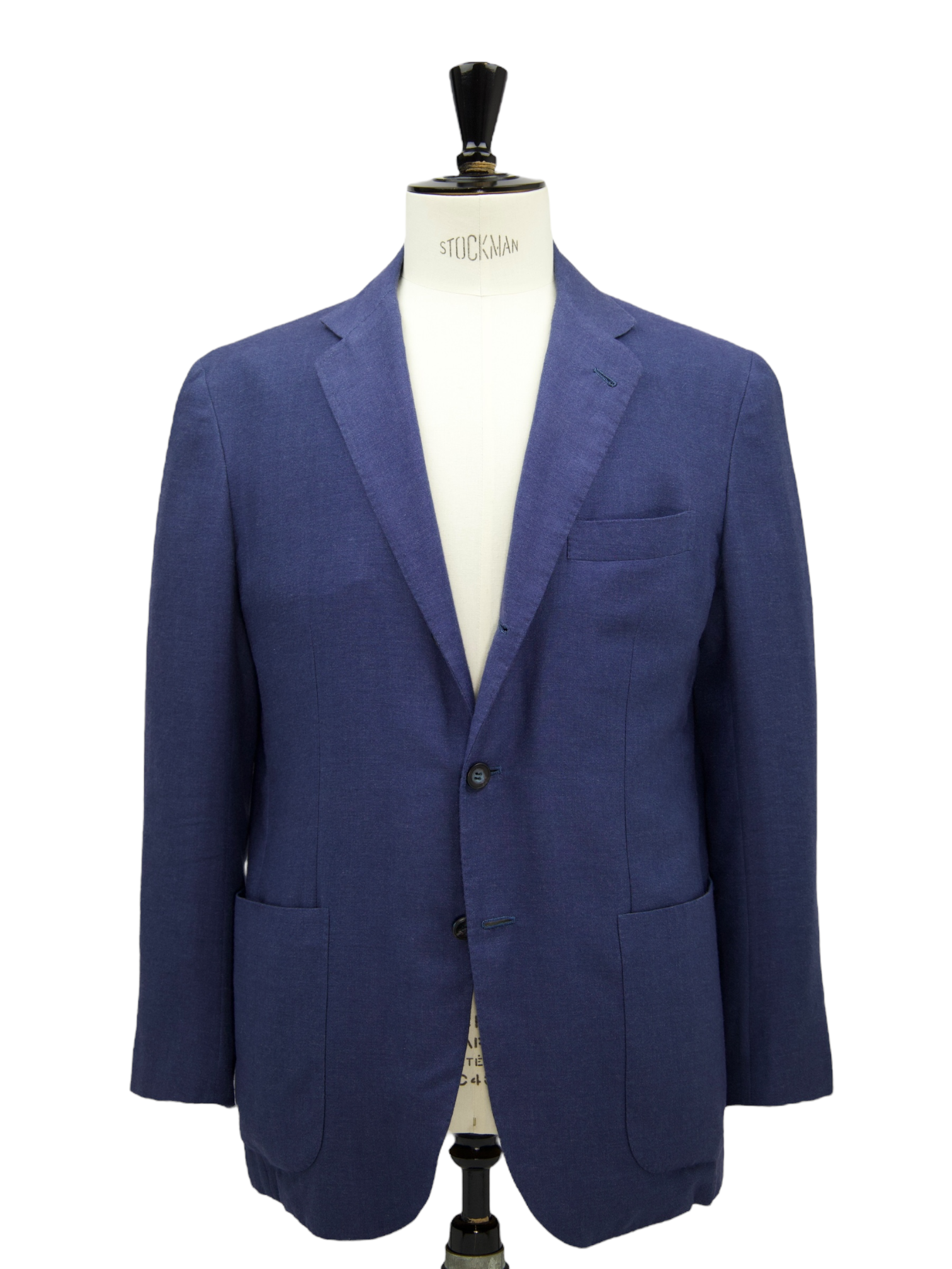 Kiton Denim Blue Cotton & Cashmere Unconstructed Jacket