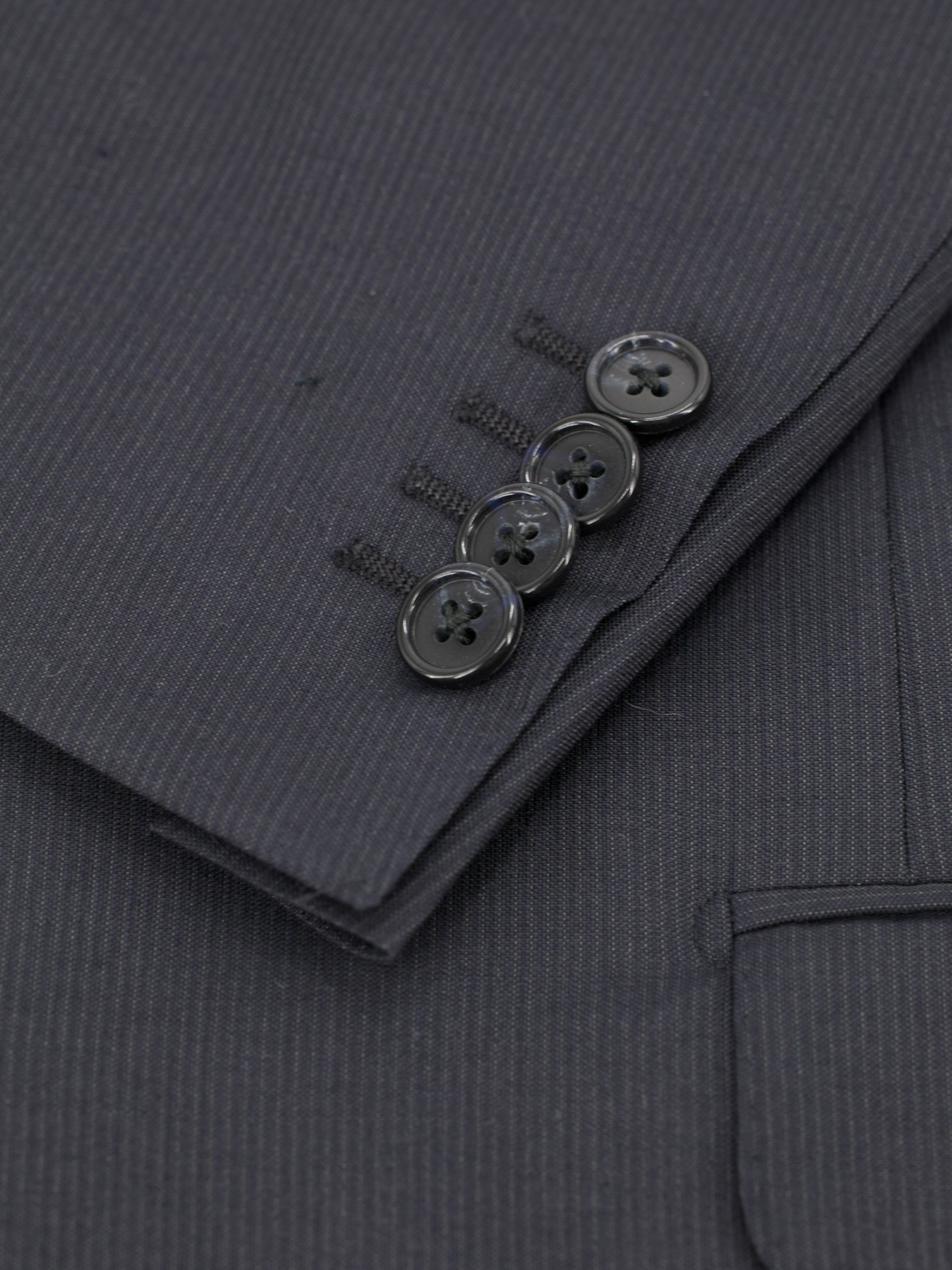 Corneliani Navy Super 120's Virgin Wool Micro-Pinstripe Suit