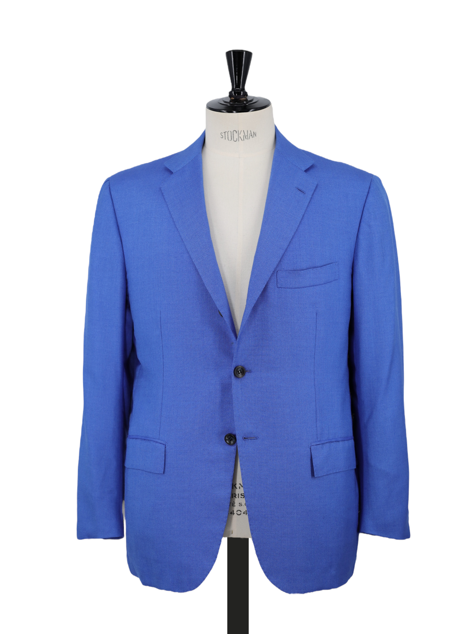 Kiton Cobalt Blue Cashmere & Silk Micro-Pattern Jacket