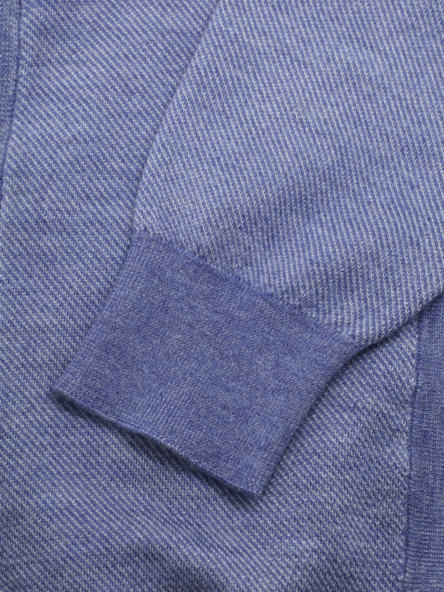 Cesare Attolini Periwinkle Blue Cashmere & Silk Cardigan