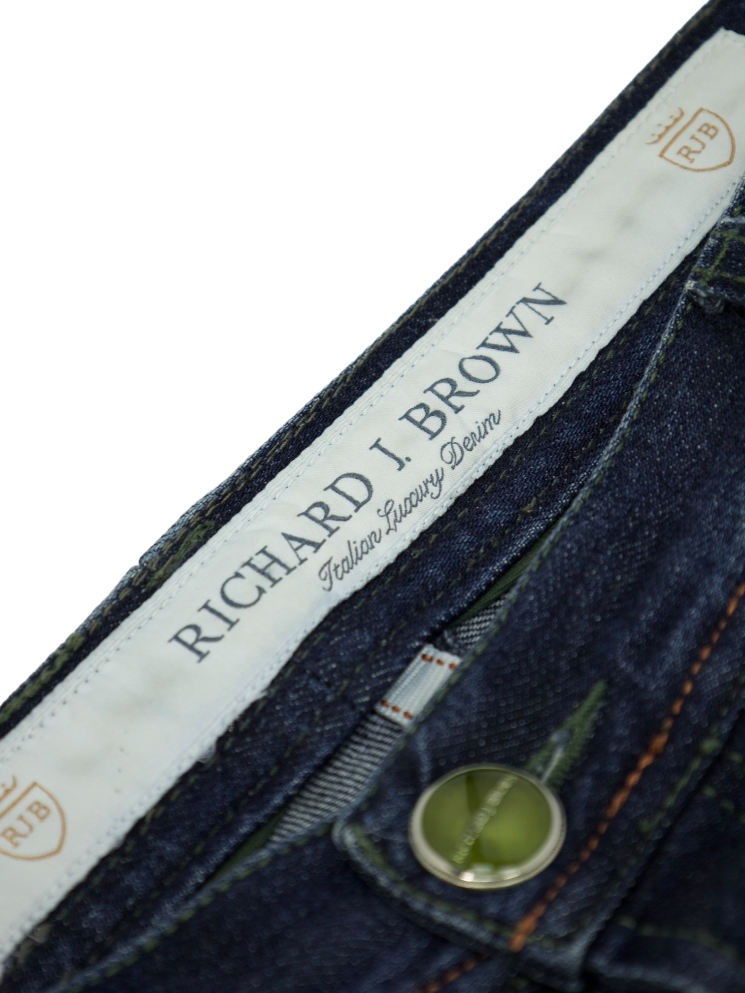 Richard J. Brown Denim Blue Cotton & Elastane Jeans