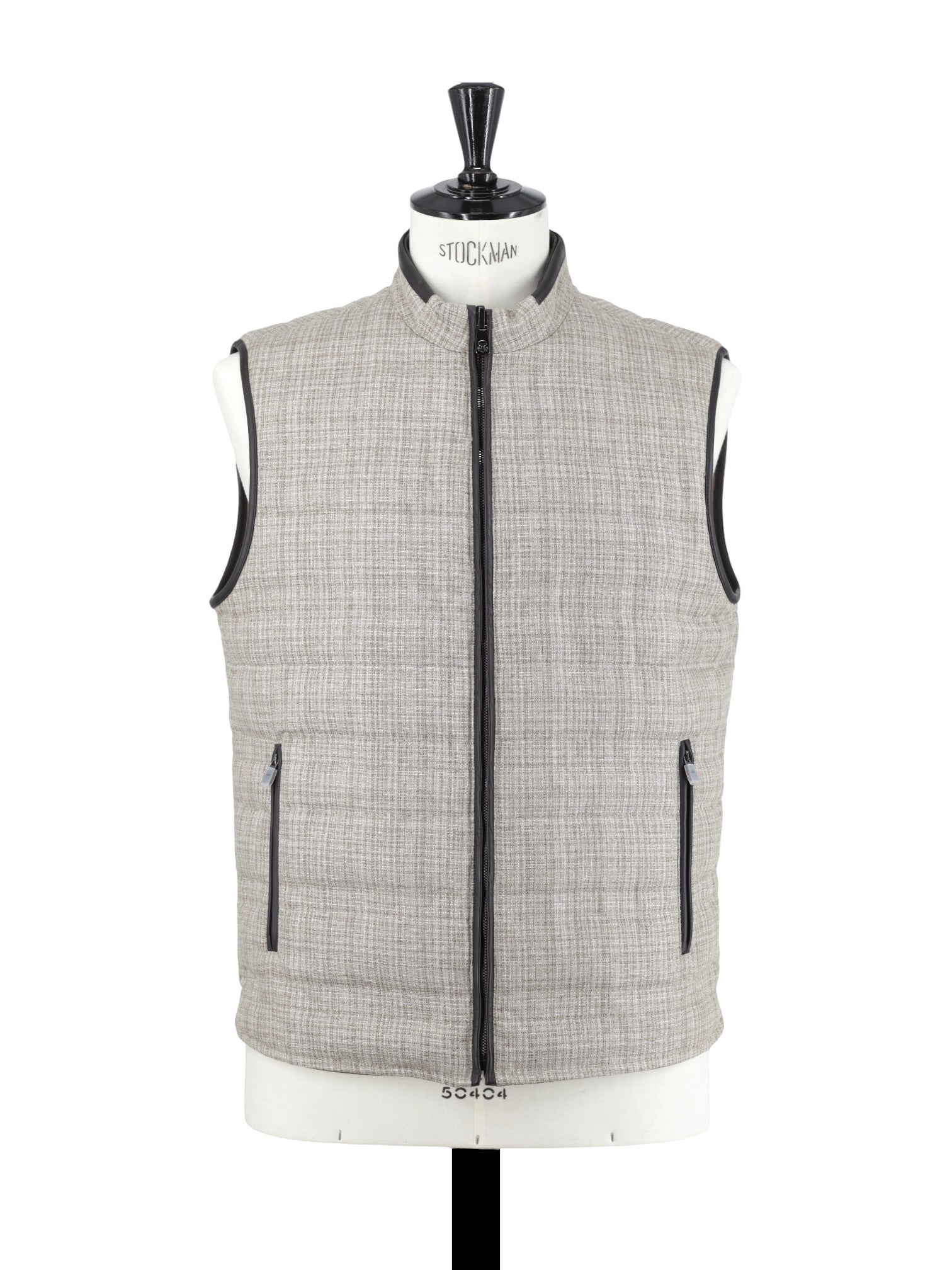 Corneliani Light Brown Reversible Silk & Softshell Bodywarmer Vest