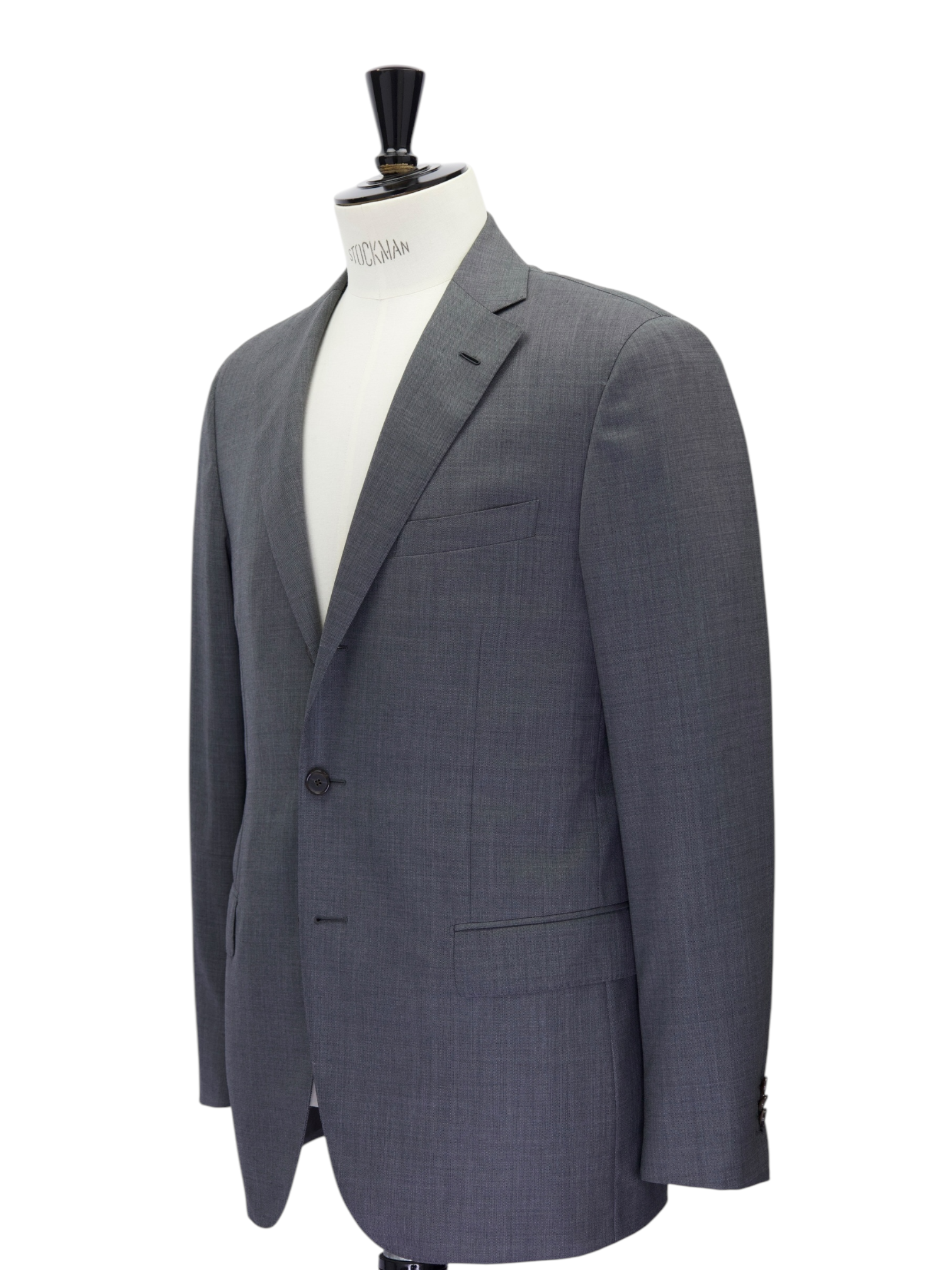 Caruso Grey Sharkskin Super 150's "Quattroventi" Suit + Extra Trousers