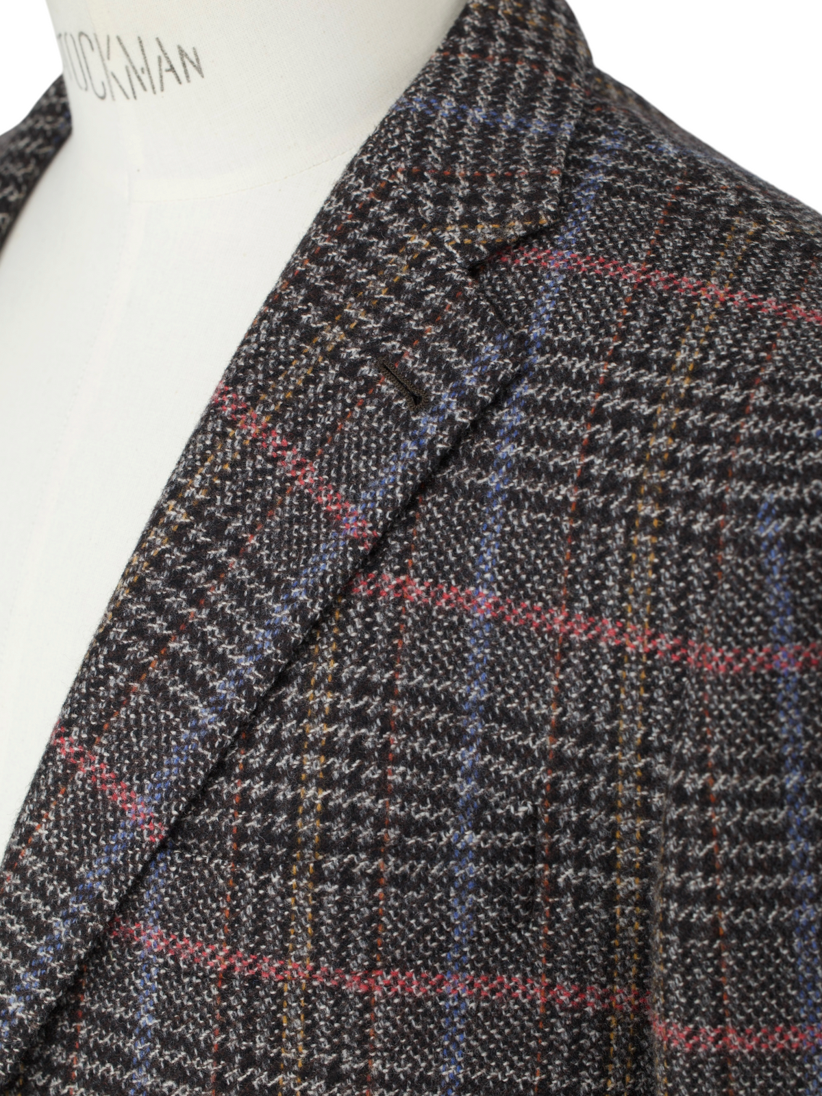 Lardini Brown & Multicolor Wool Tartan Jacket