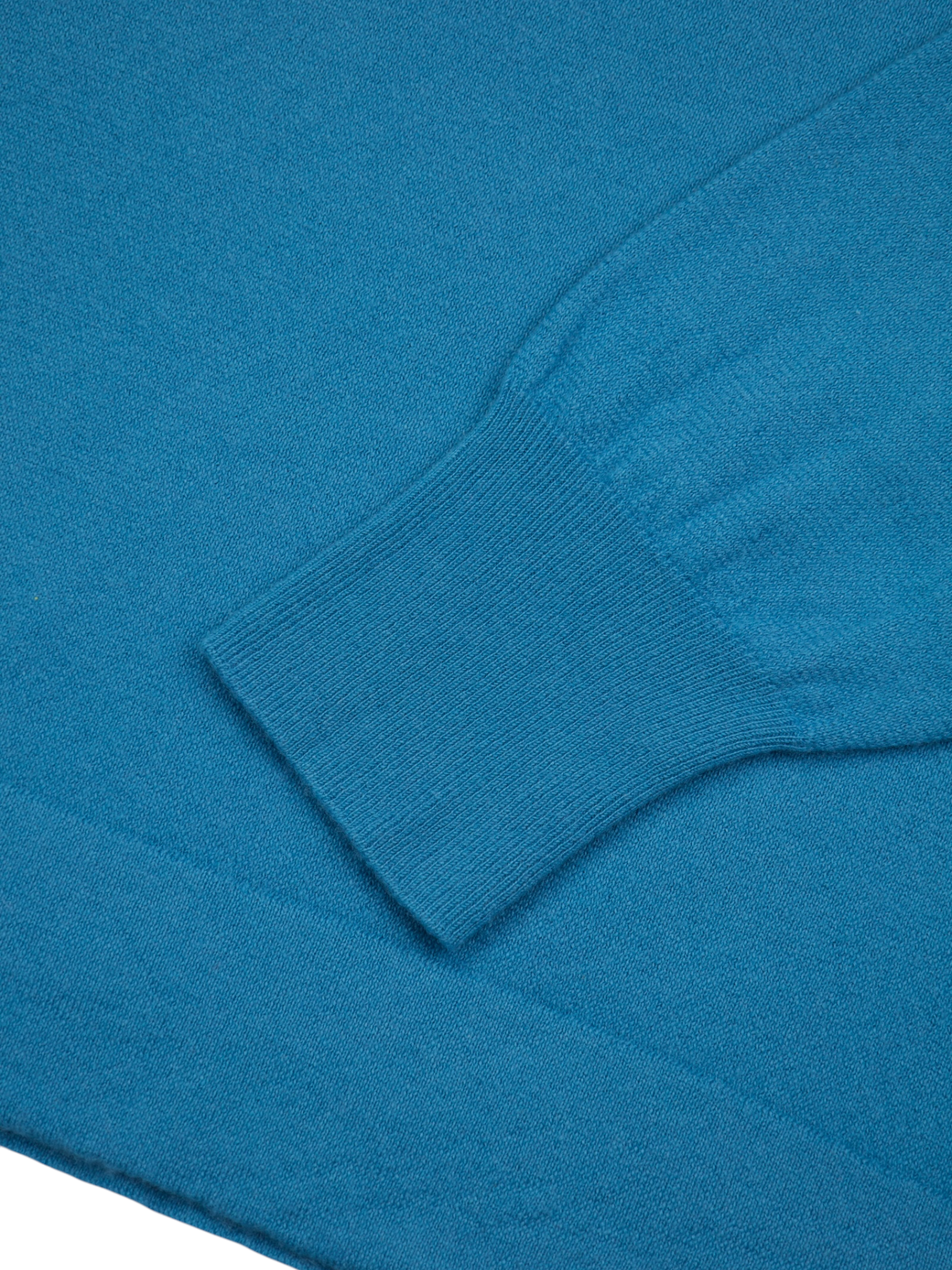 Loro Piana Turquoise Baby Cashmere Long Sleeve Polo