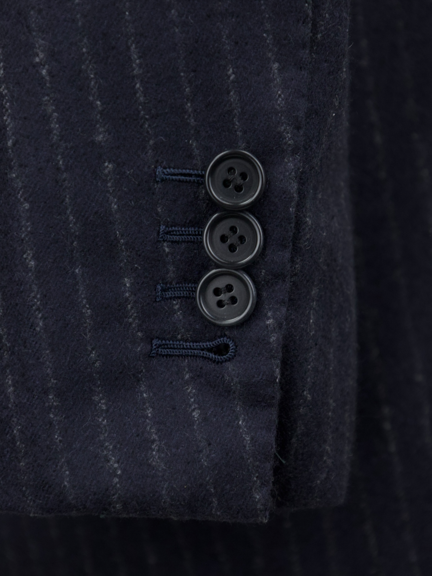 Kiton Navy & Light Blue Pure Cashmere Pinstripe Suit