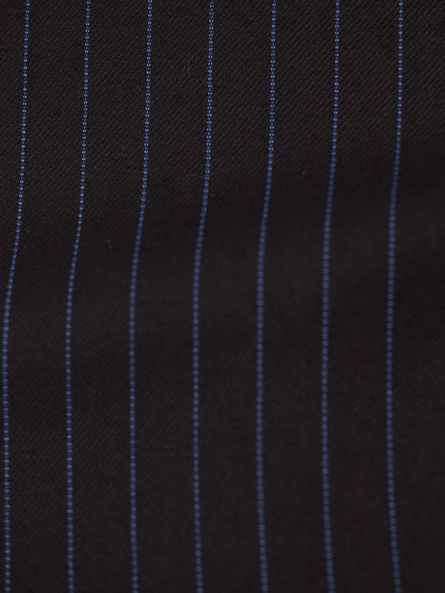 Ermenegildo Zegna Vintage Dark Brown & Light Blue Trofeo Wool Pinstripe Suit