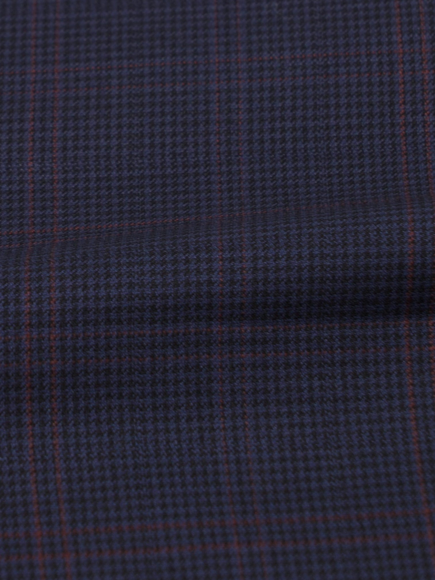 Brioni Navy & Red Wool-Silk Blend Windowpane Colosseo Suit