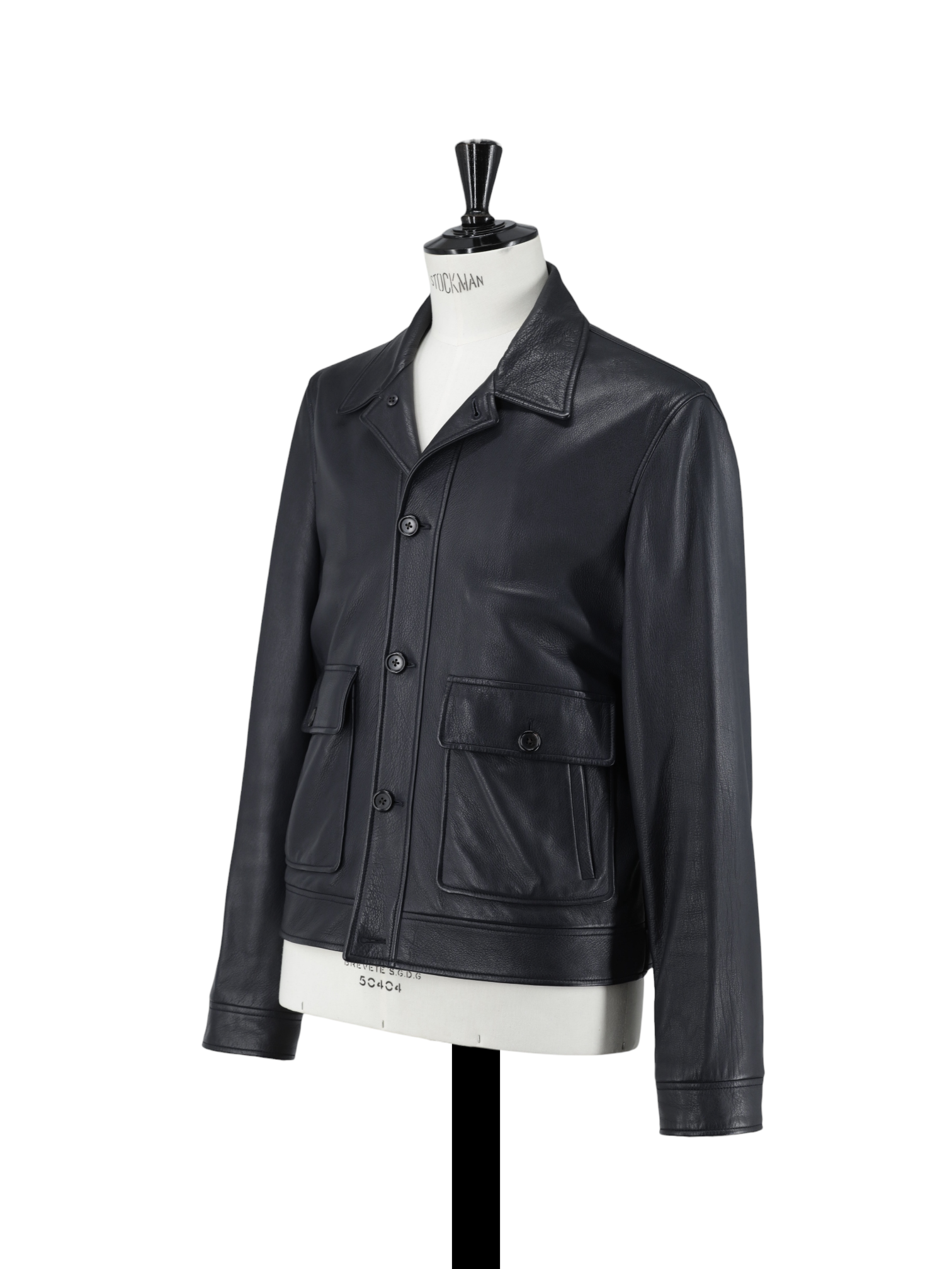 Cesare Attolini Dark Grey Deerskin Blouson Jacket