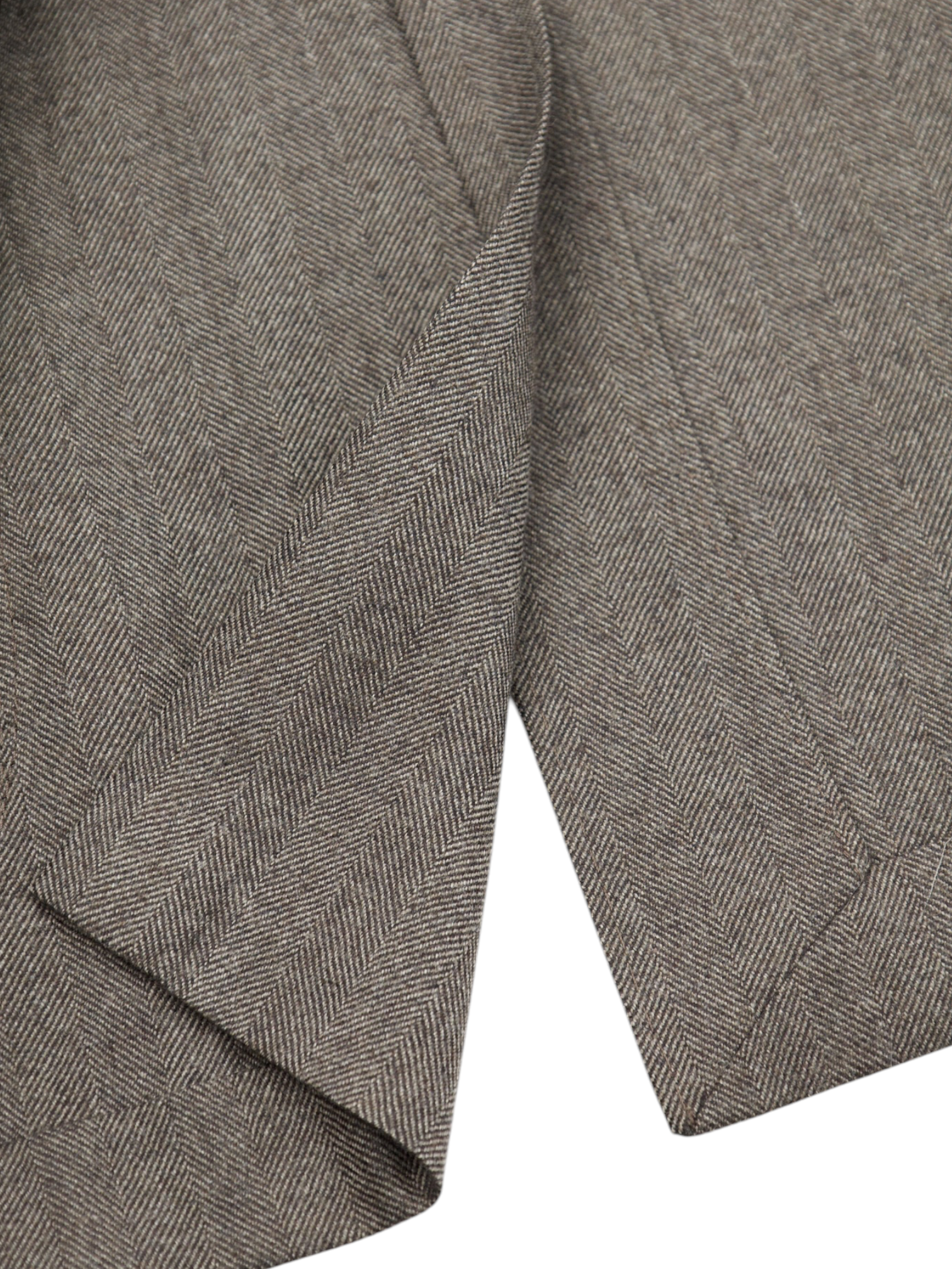 Corneliani Light Brown Wool & Cashmere Herringbone Jacket