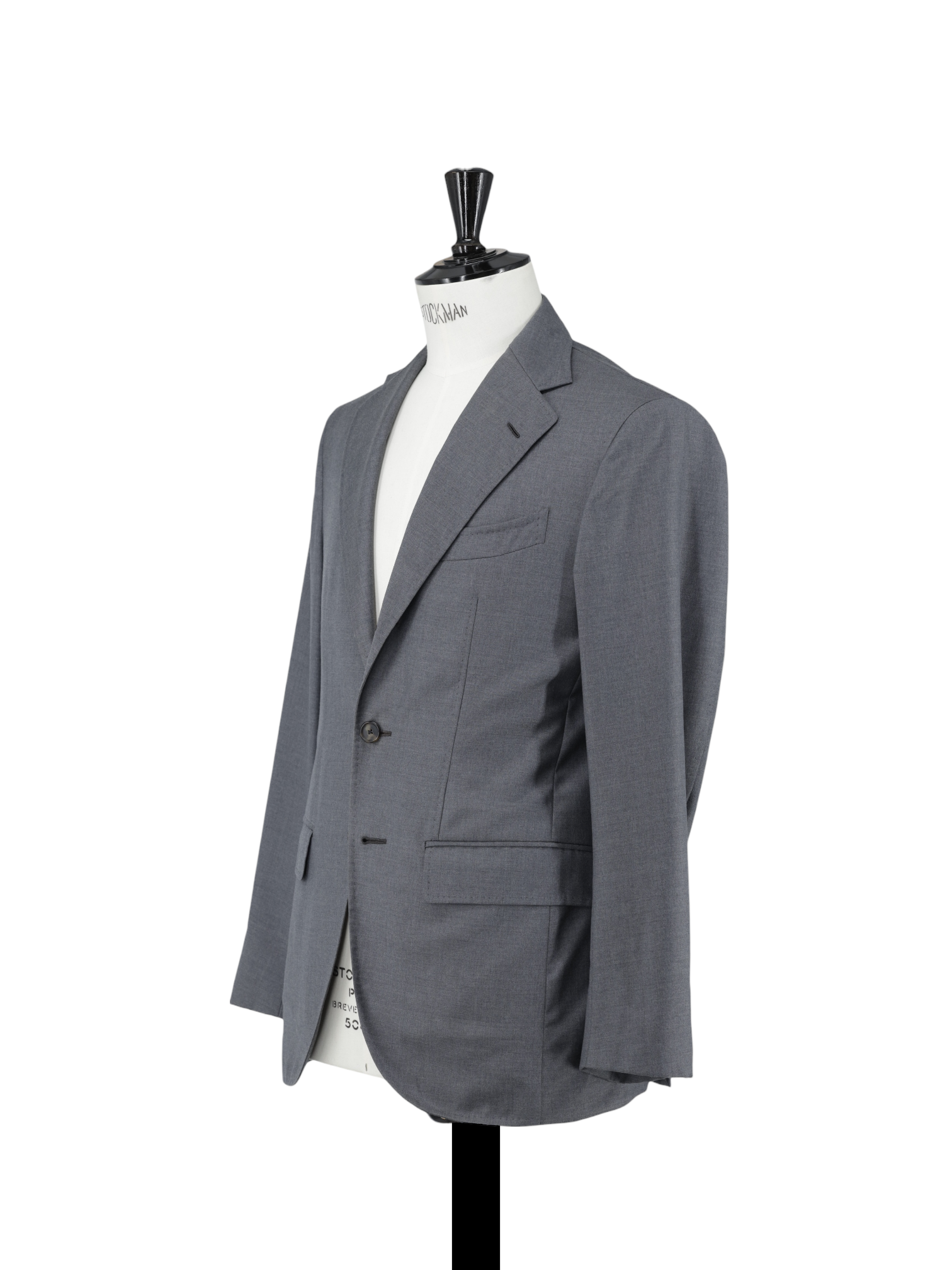 Caruso Grey Tasmanian Super 150's Wool Twill Purely-Handmade Suit