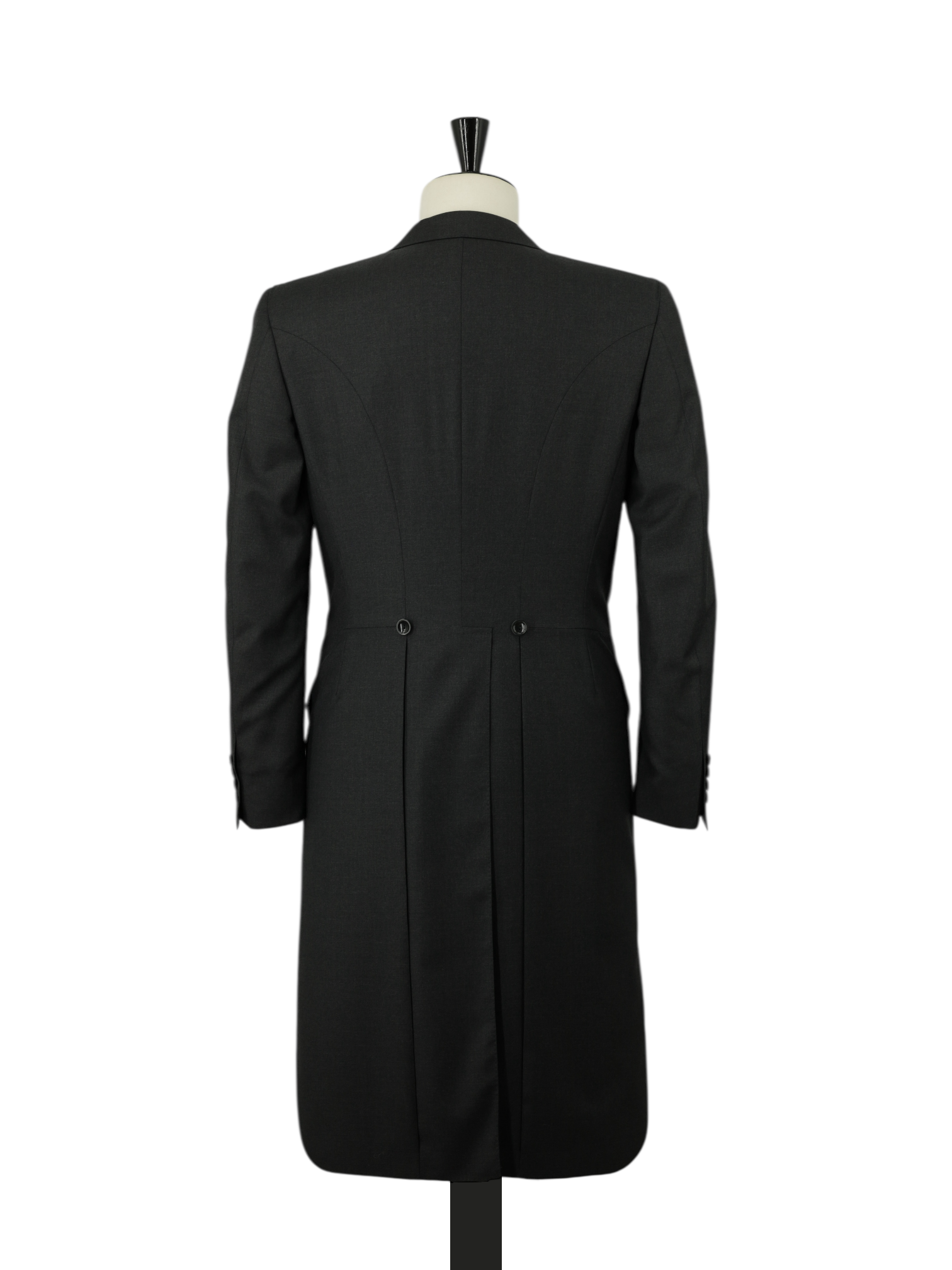 Canali Dark Grey Extrafine Wool Twill Jacquet