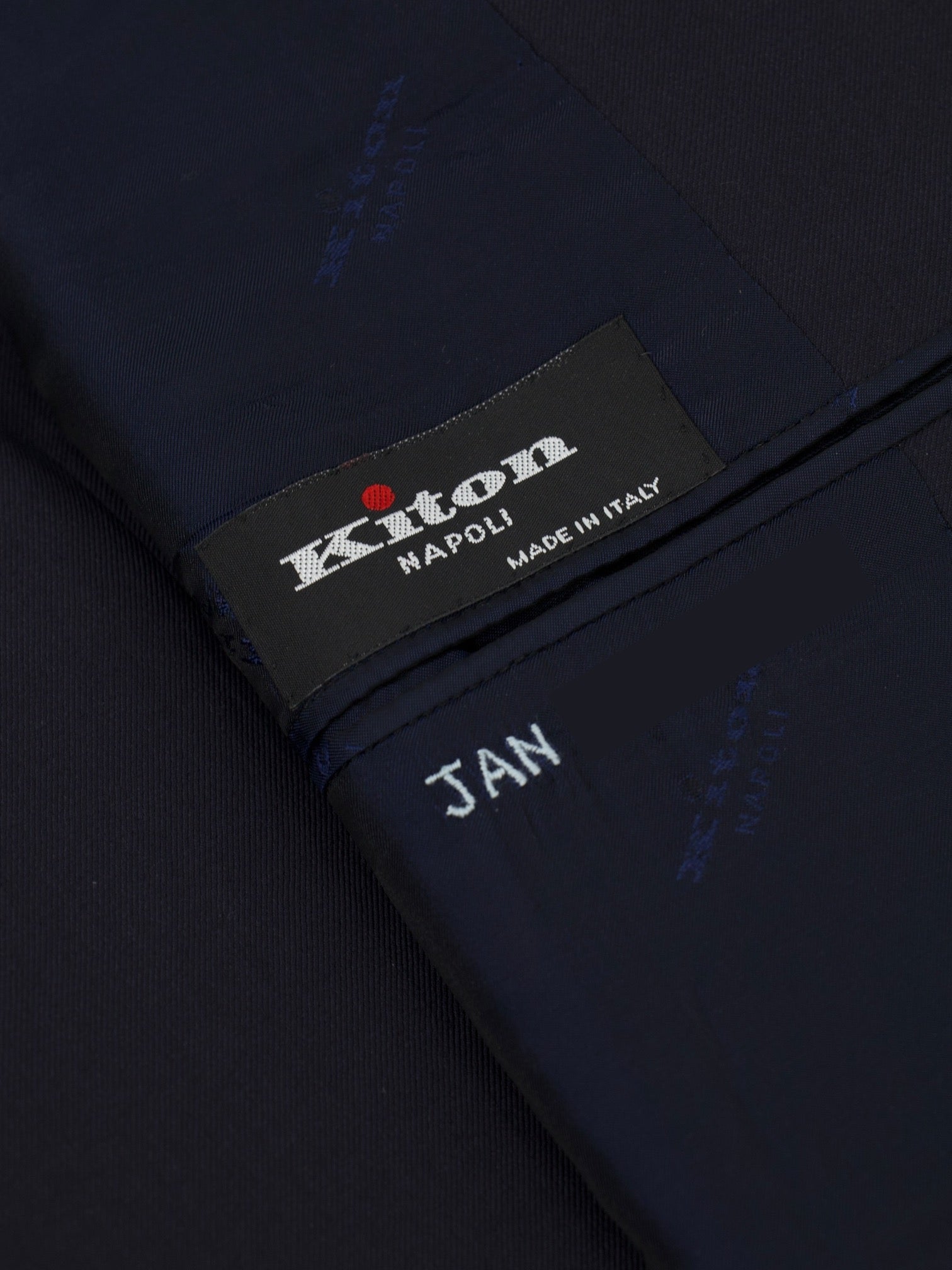 Kiton Navy Fine-Wool Twill Neapolitan Blazer Jacket