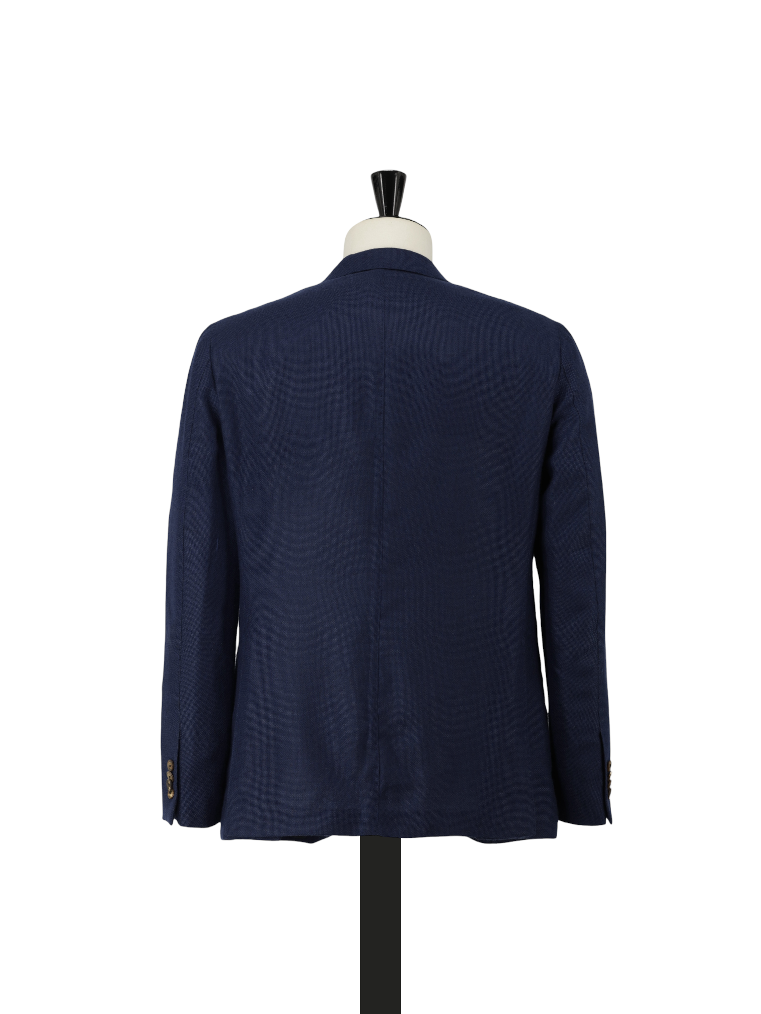 Caruso Marine Blue Cashmere & Silk Micro-Pattern Aida Jacket