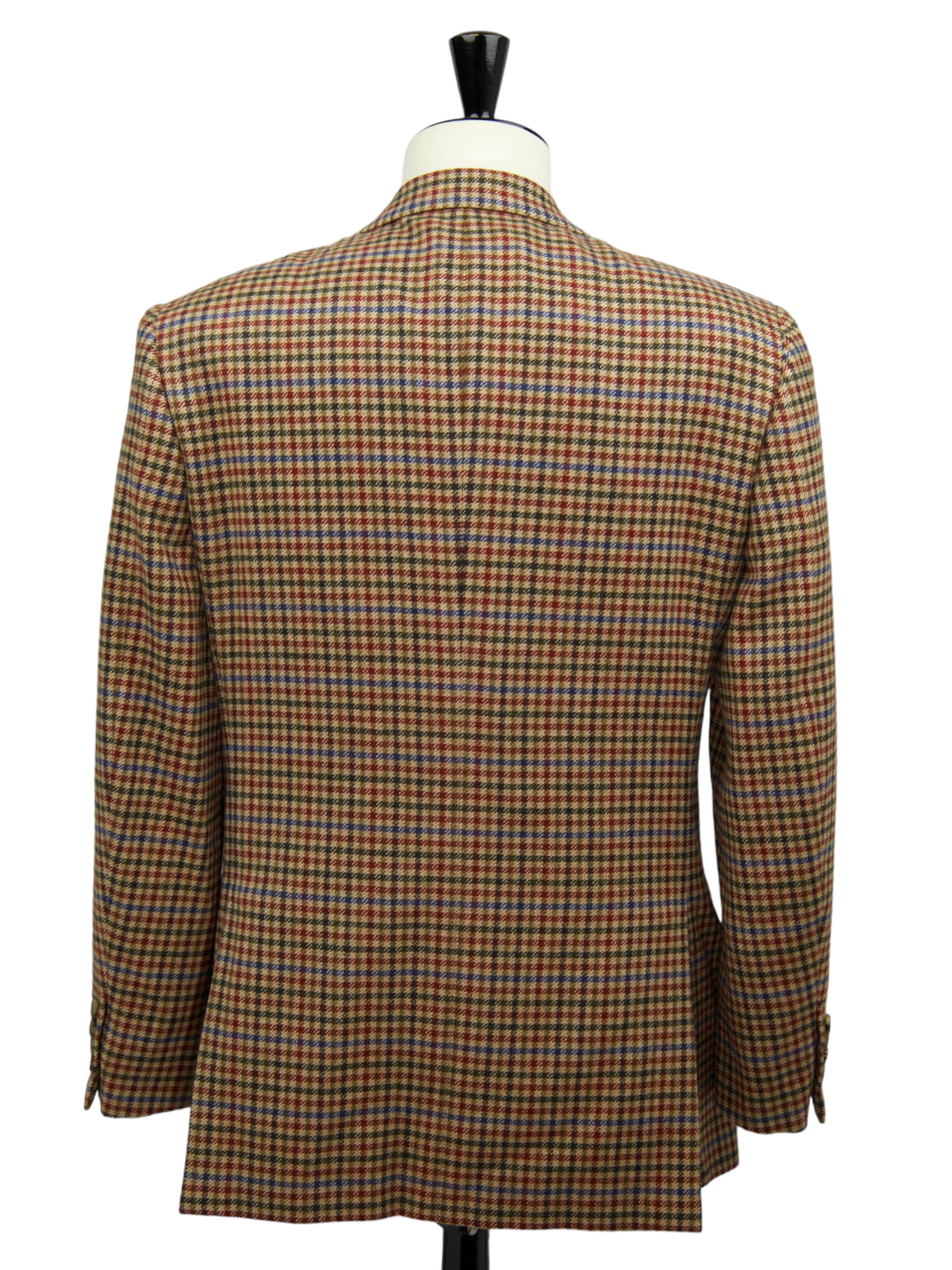 Brioni Light Brown Cashmere Gingham Check Nomentano Jacket