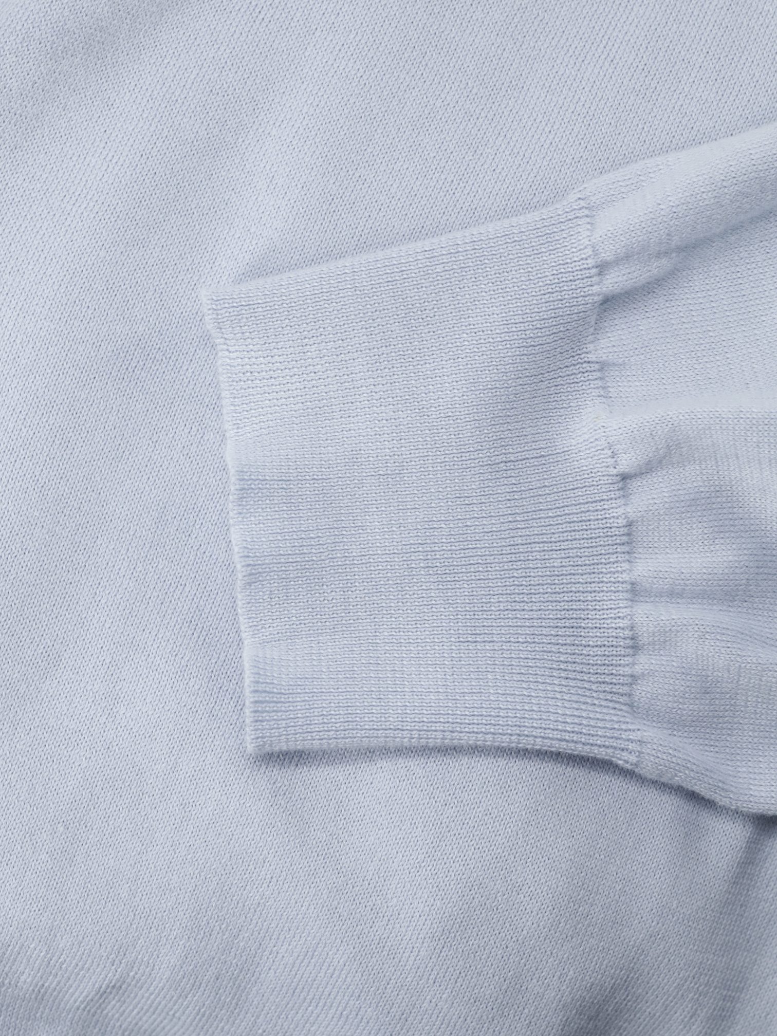 Cesare Attolini Baby Blue Pure Sea-Island Cotton Cardigan