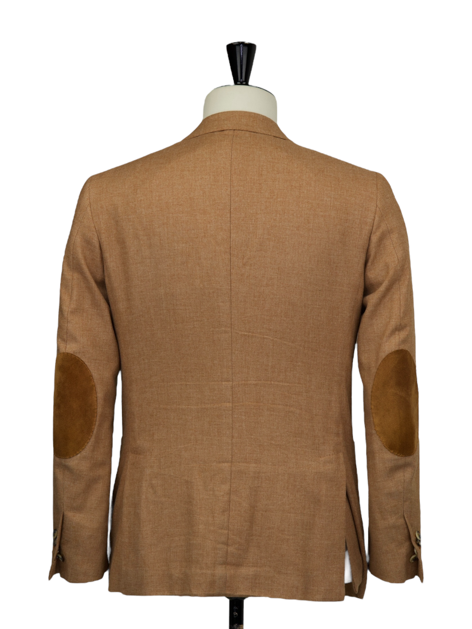 Isaia Caramel Brown Wool, Cotton & Cashmere "Aqua Cashcotton" Jacket