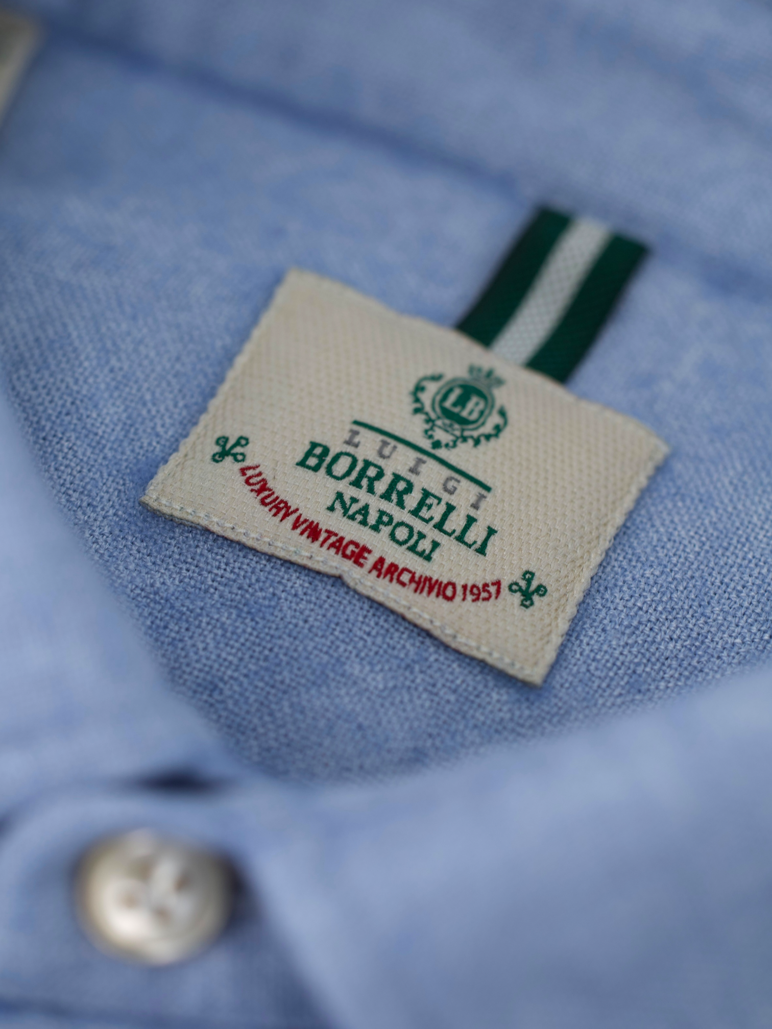Luigi Borrelli Light Blue Modal & Wool Flannel Shirt