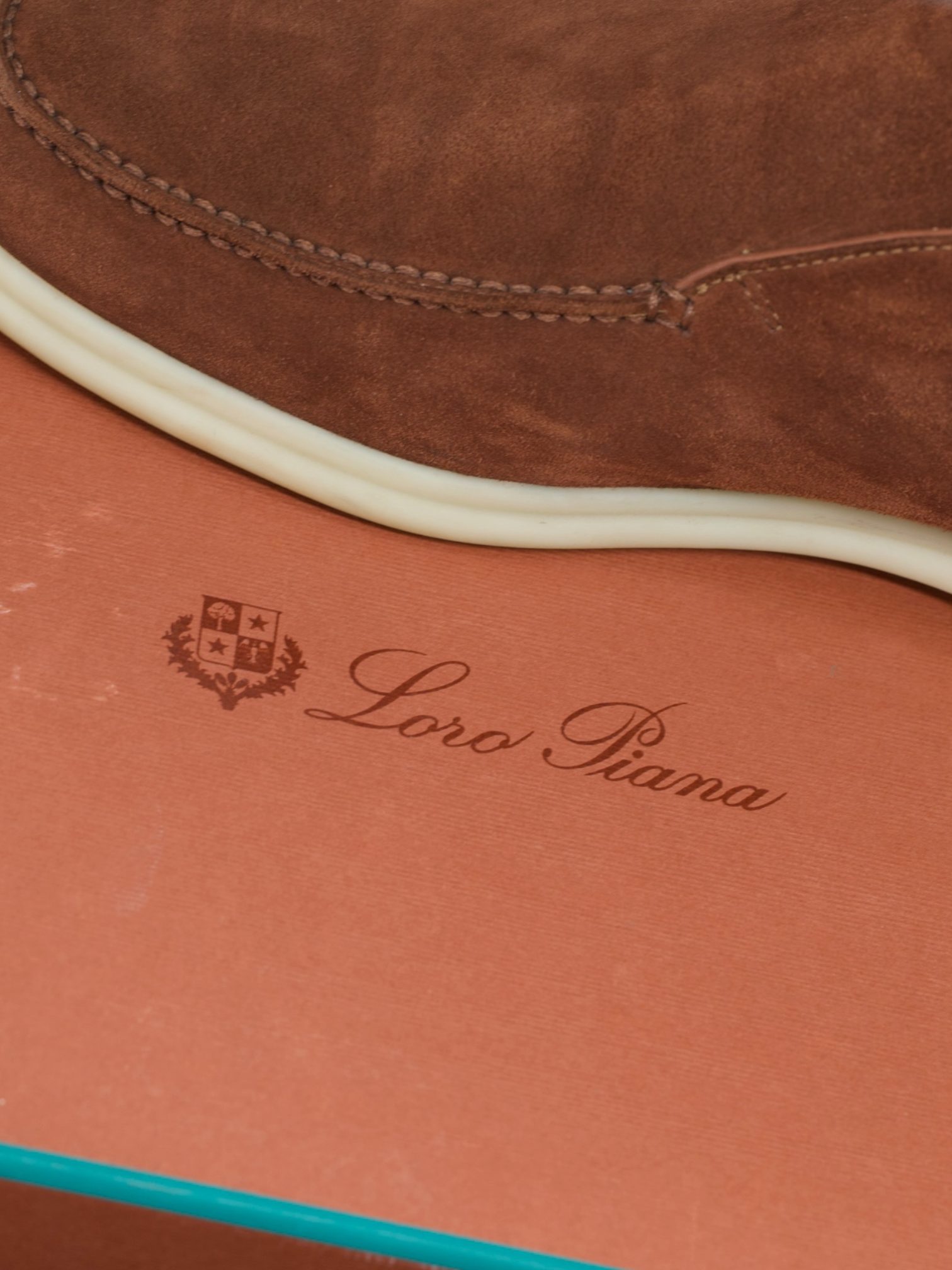 Loro Piana Brown Whiskey Suede Open Walk Ankle Boot