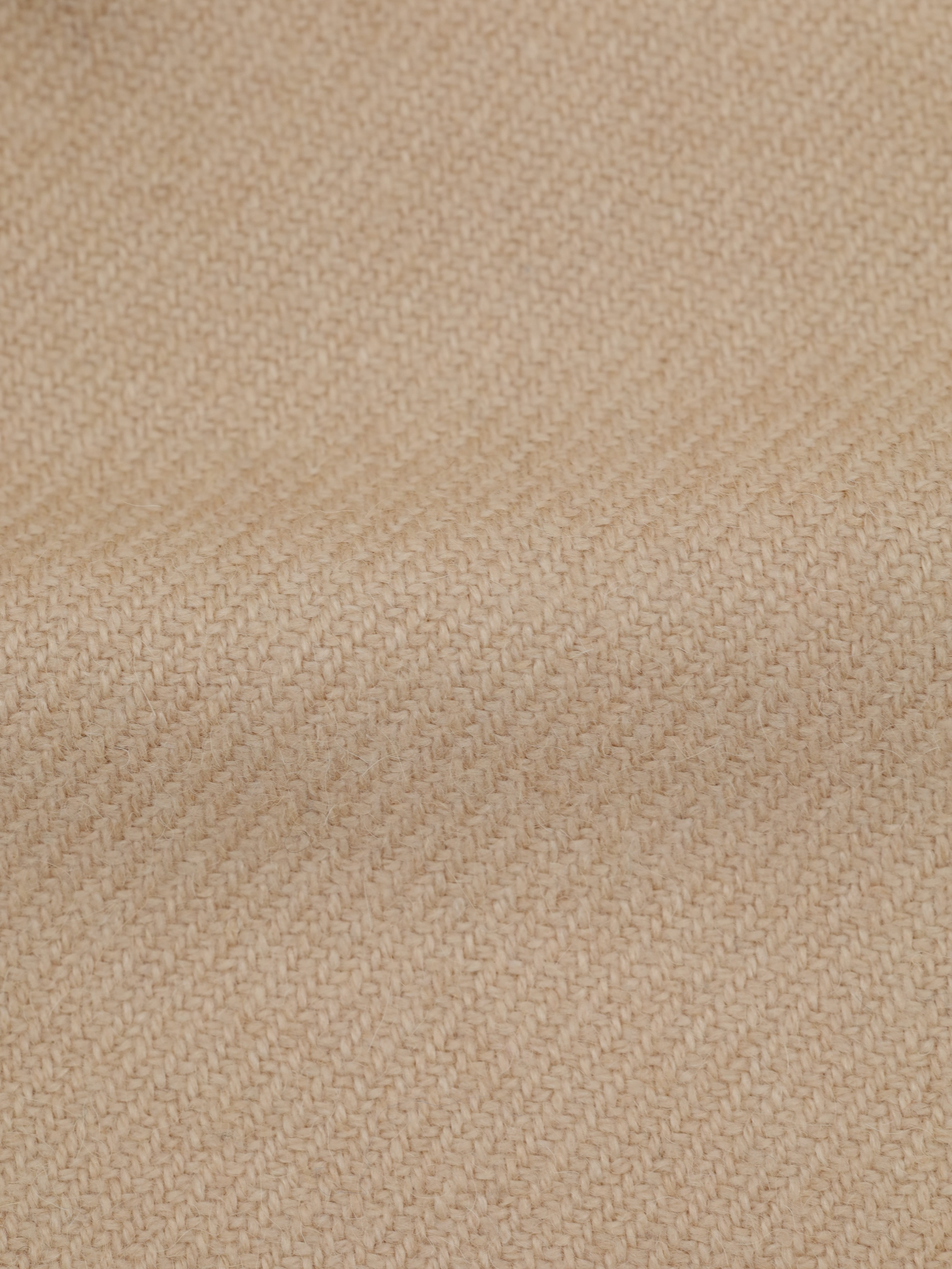 Cesare Attolini Beige Pure Camel Twill Winter Jacket