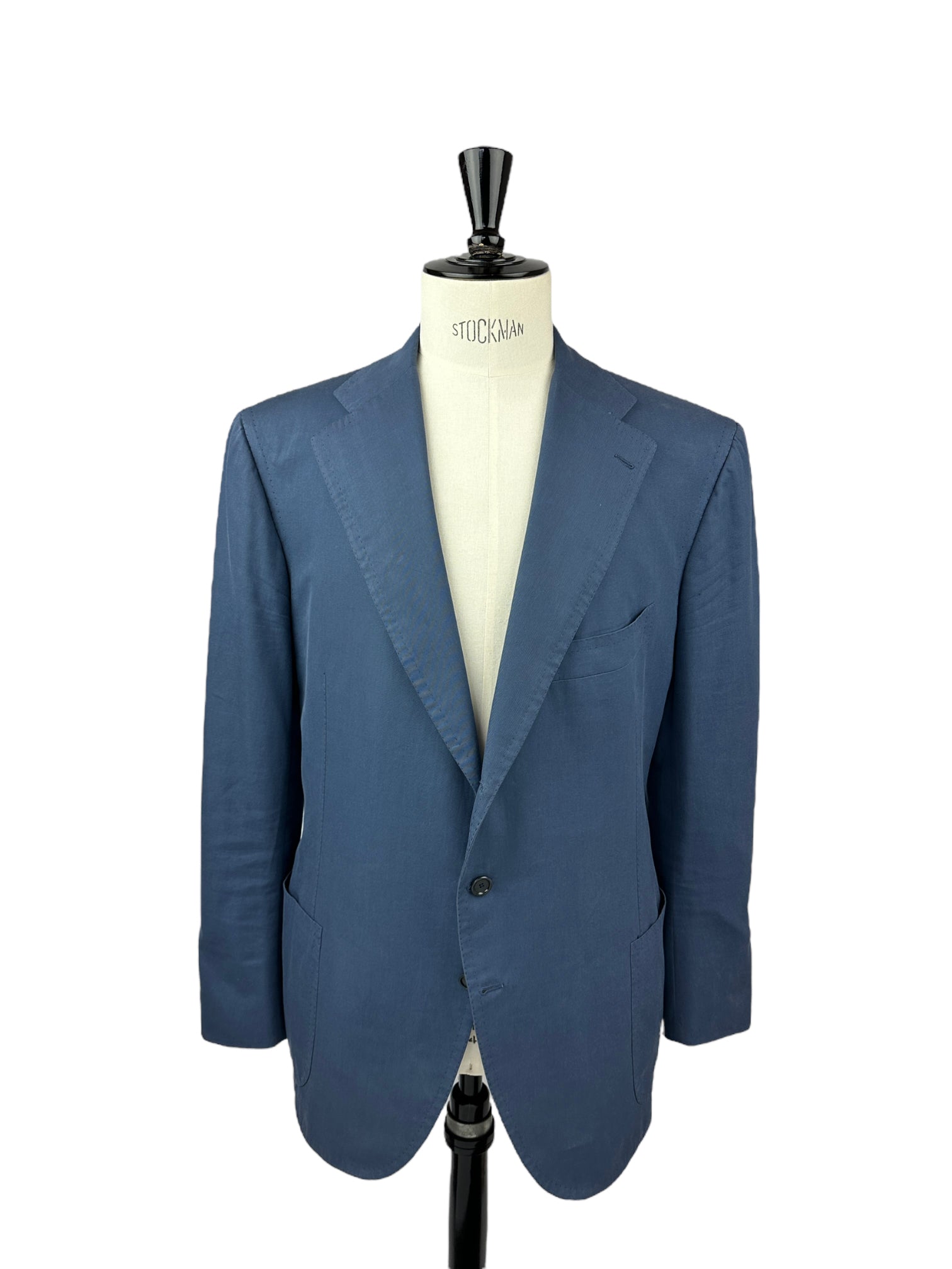 Cesare Attolini Denim Blue Cotton Cashmere Suit