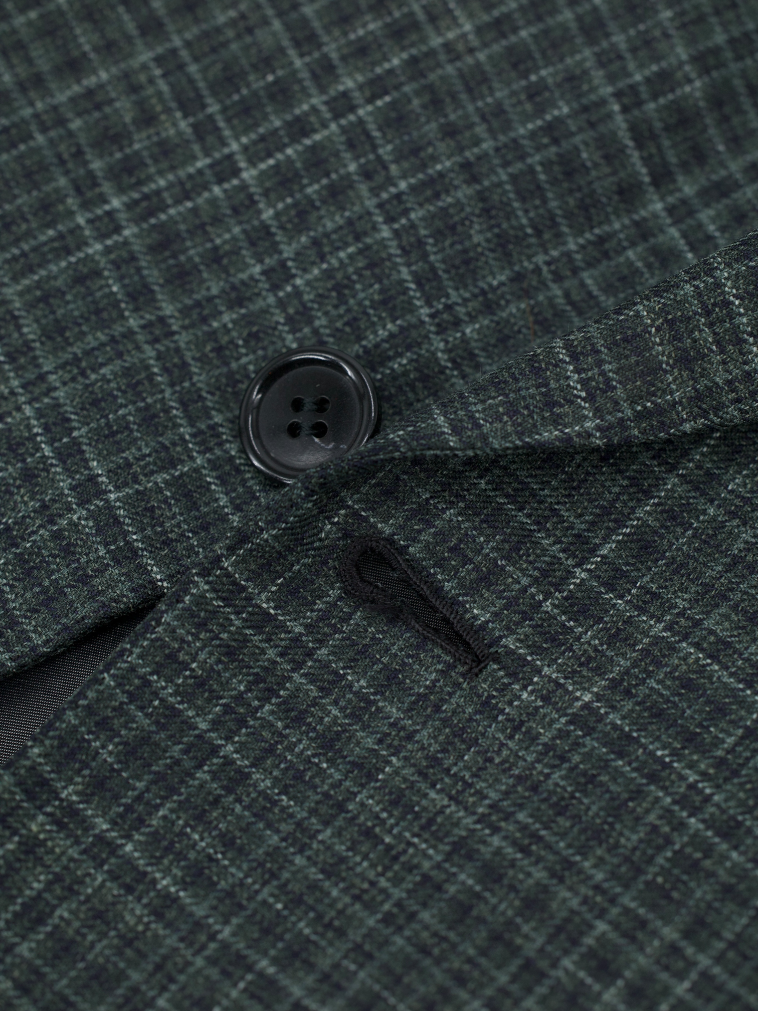 Brioni Dark Sage-Green Wool, Silk & Linen Gingham Check Colosseo Jacket