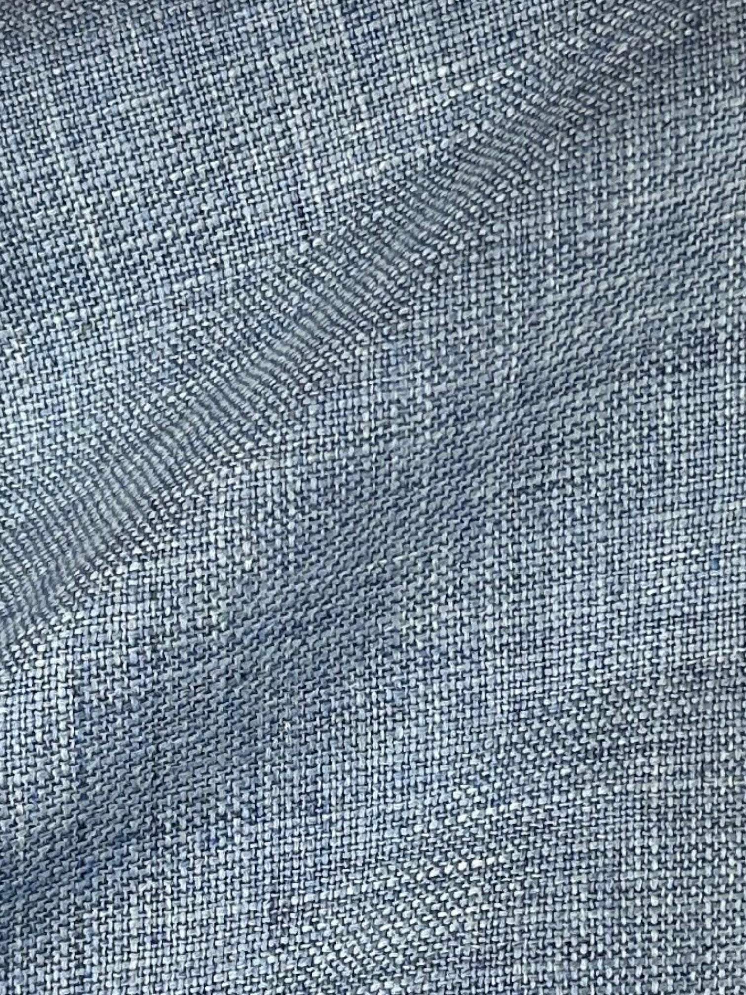 Canali lichtblauw jasje van wol, linnen en zijde