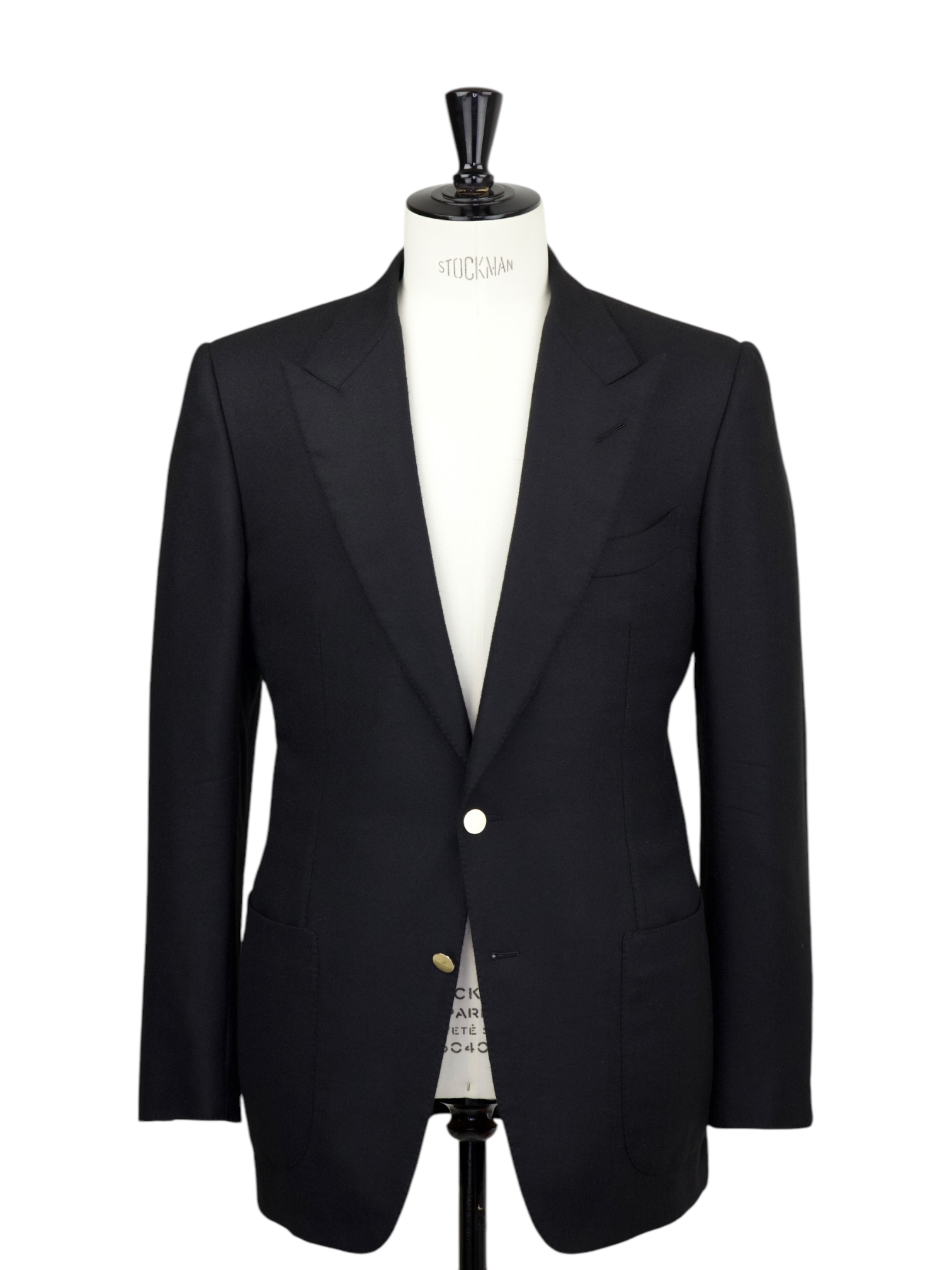 Tom Ford Black Pure Cashmere Twill Windsor Jacket