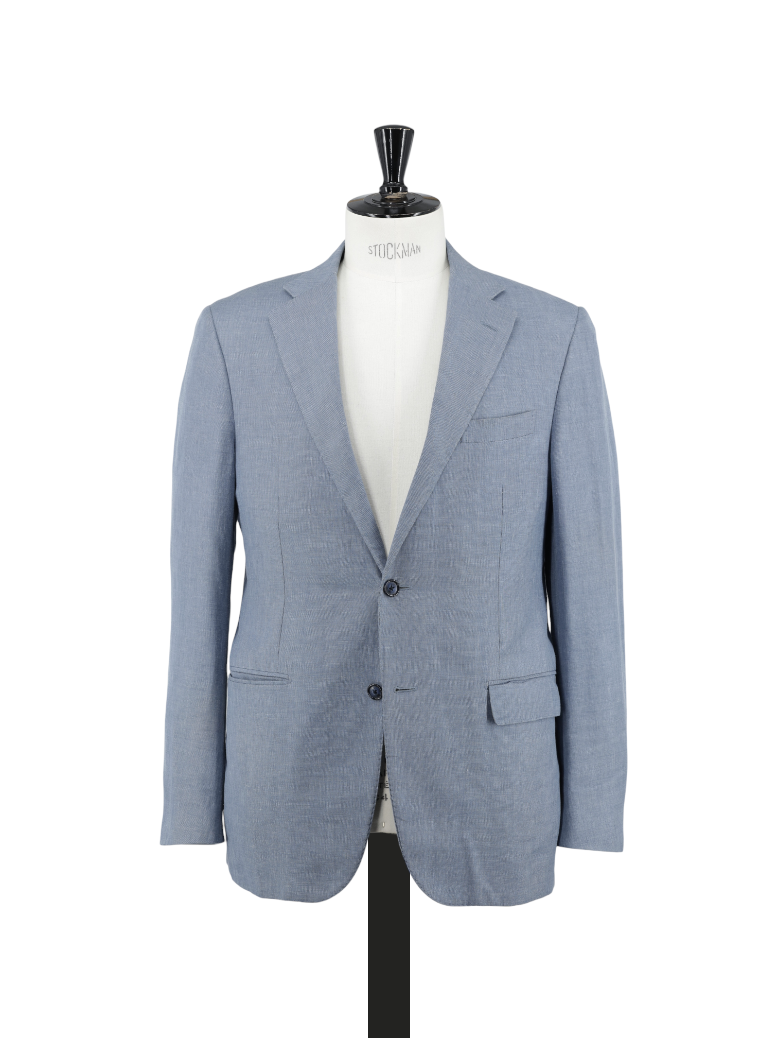 Corneliani Steel Blue Linen, Wool & Silk Melange Academy Suit