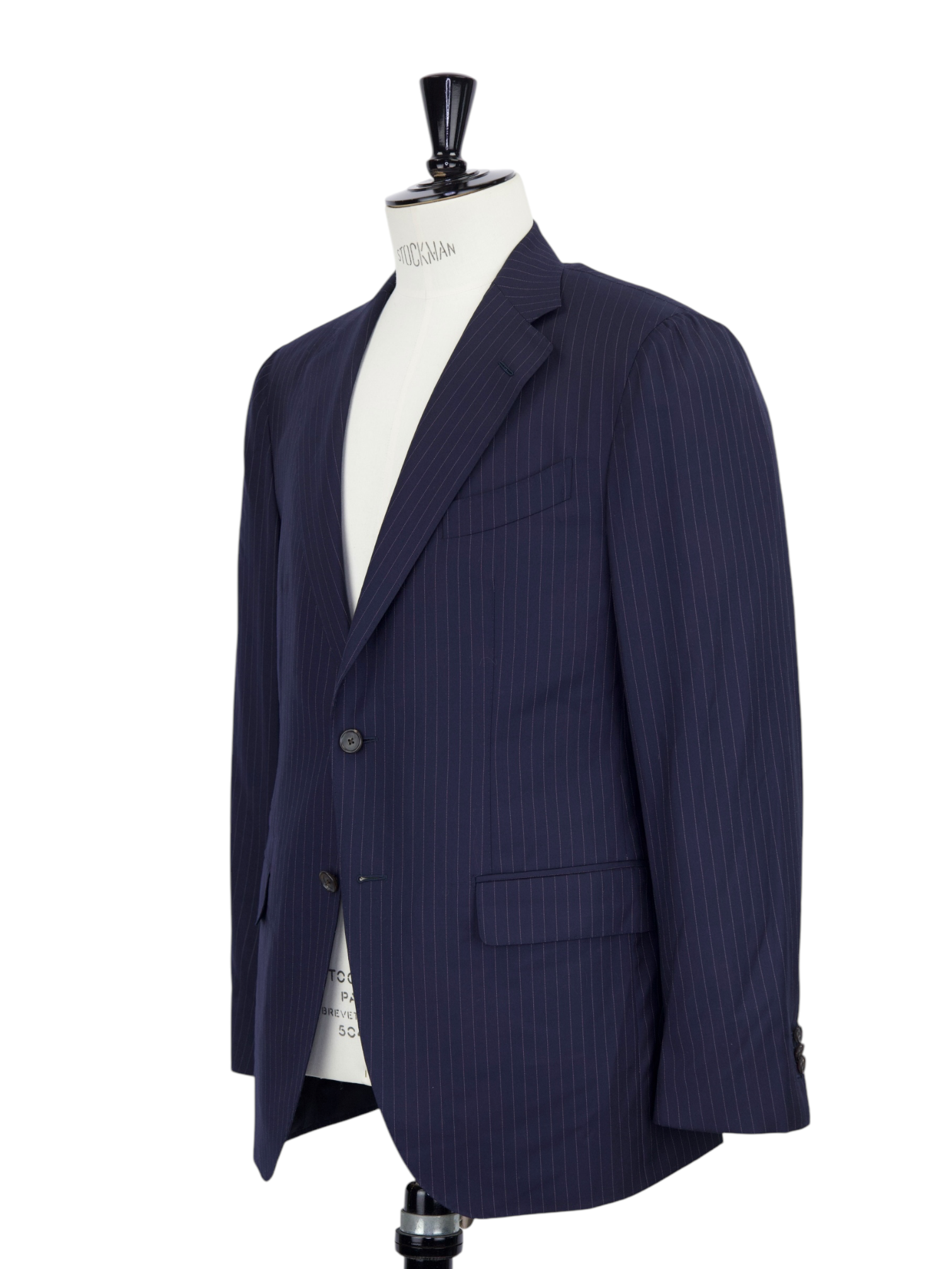 Caruso Deep Navy Super 160's Pinstripe Aida Suit + Extra Trousers