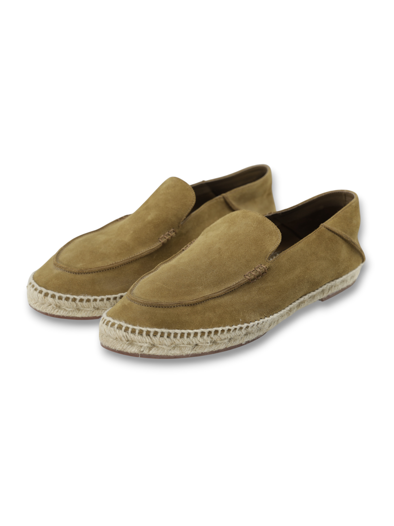 Loro Piana Light Brown Suede Seaside Walk Espadrilles