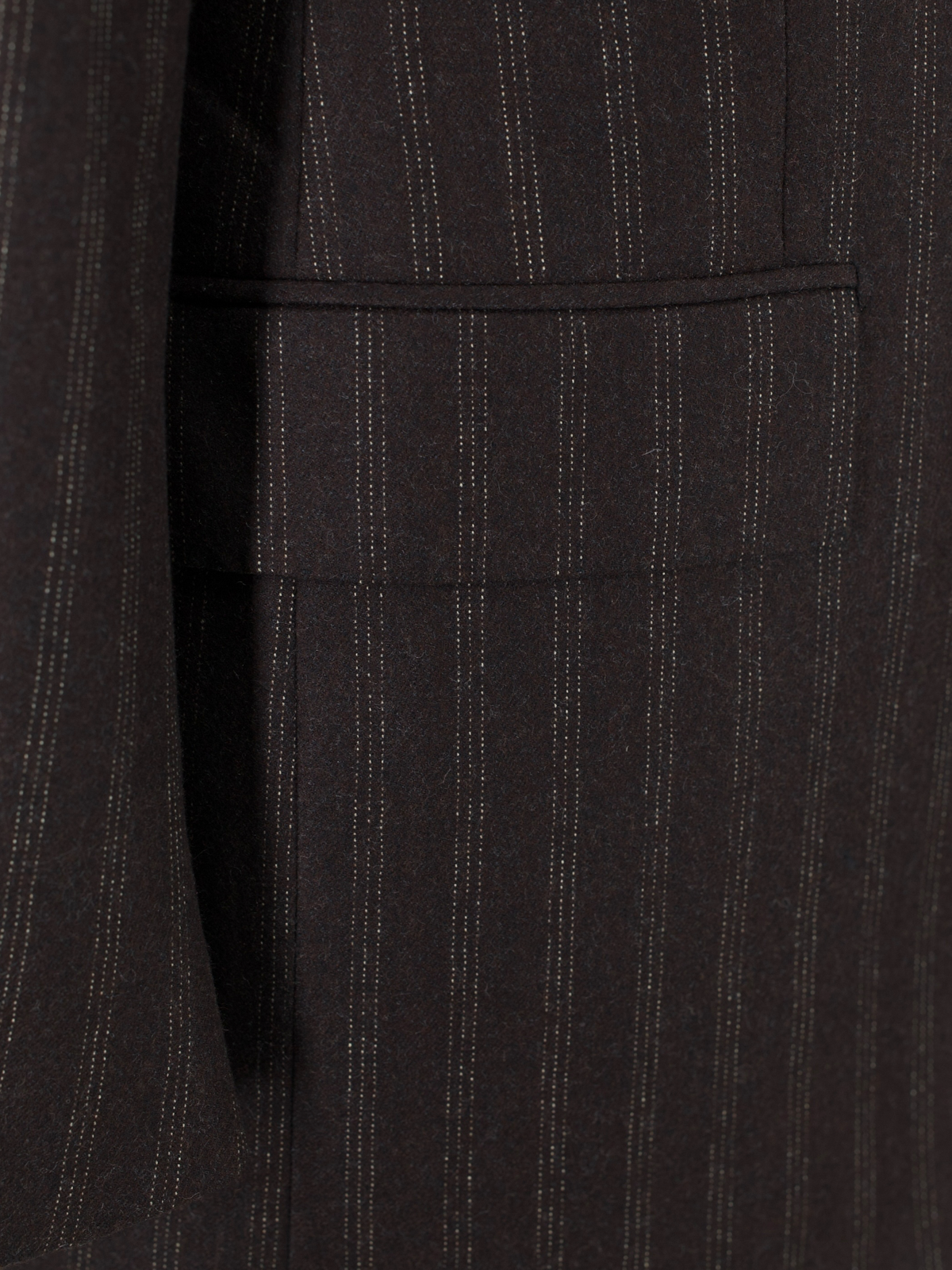 Cesare Attolini Dark Brown Wool-Flannel Vintage-Stripe Suit